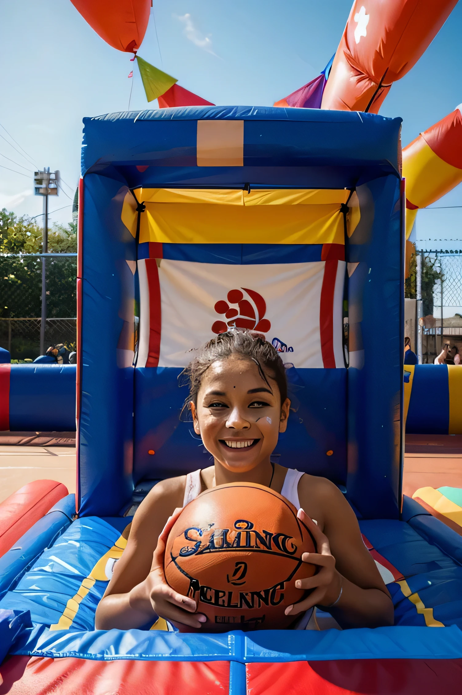 Carnival-bouncy castle-face painting-basketball machine