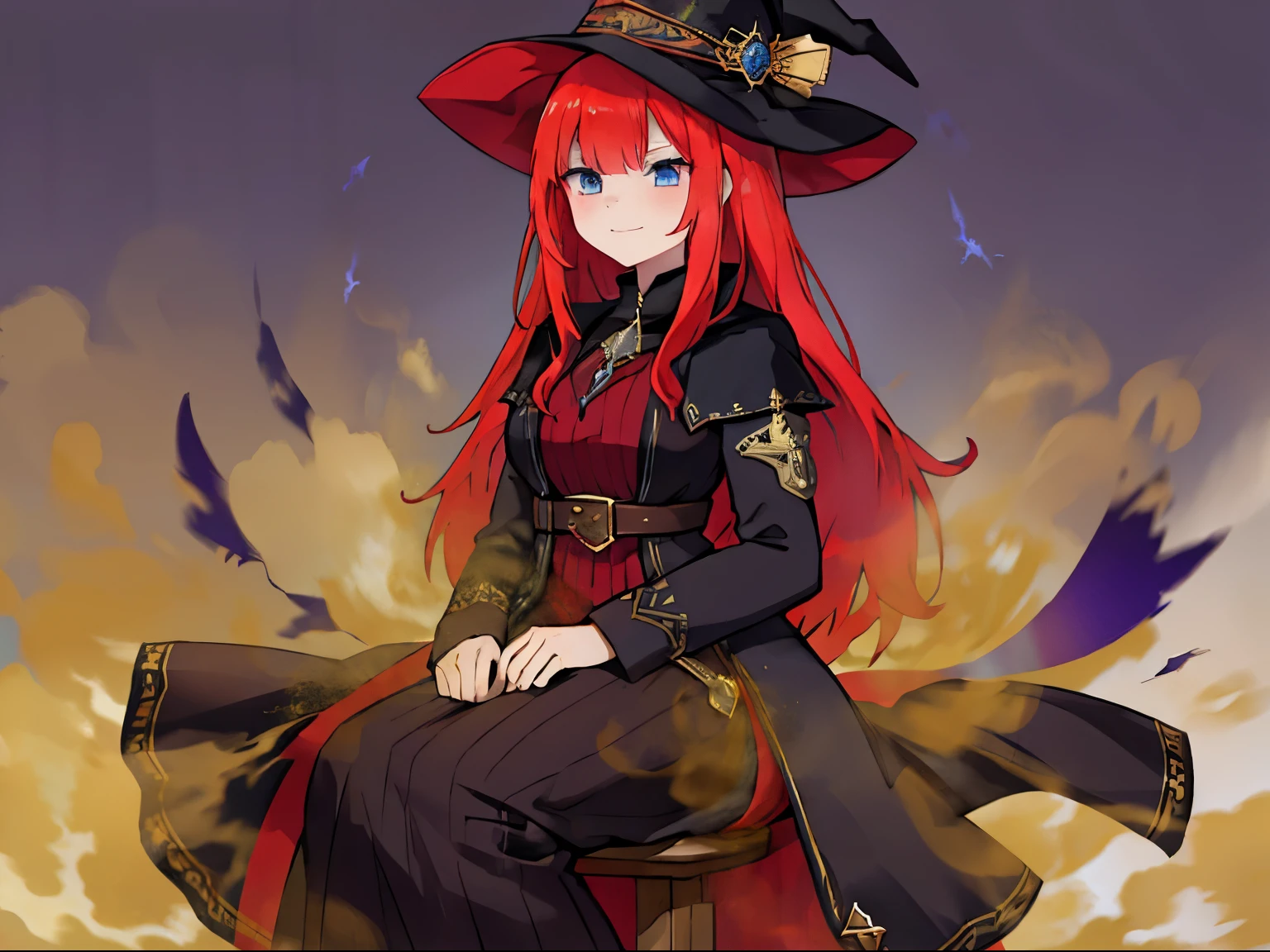 witch, RPG, magician, magic, red hair woman