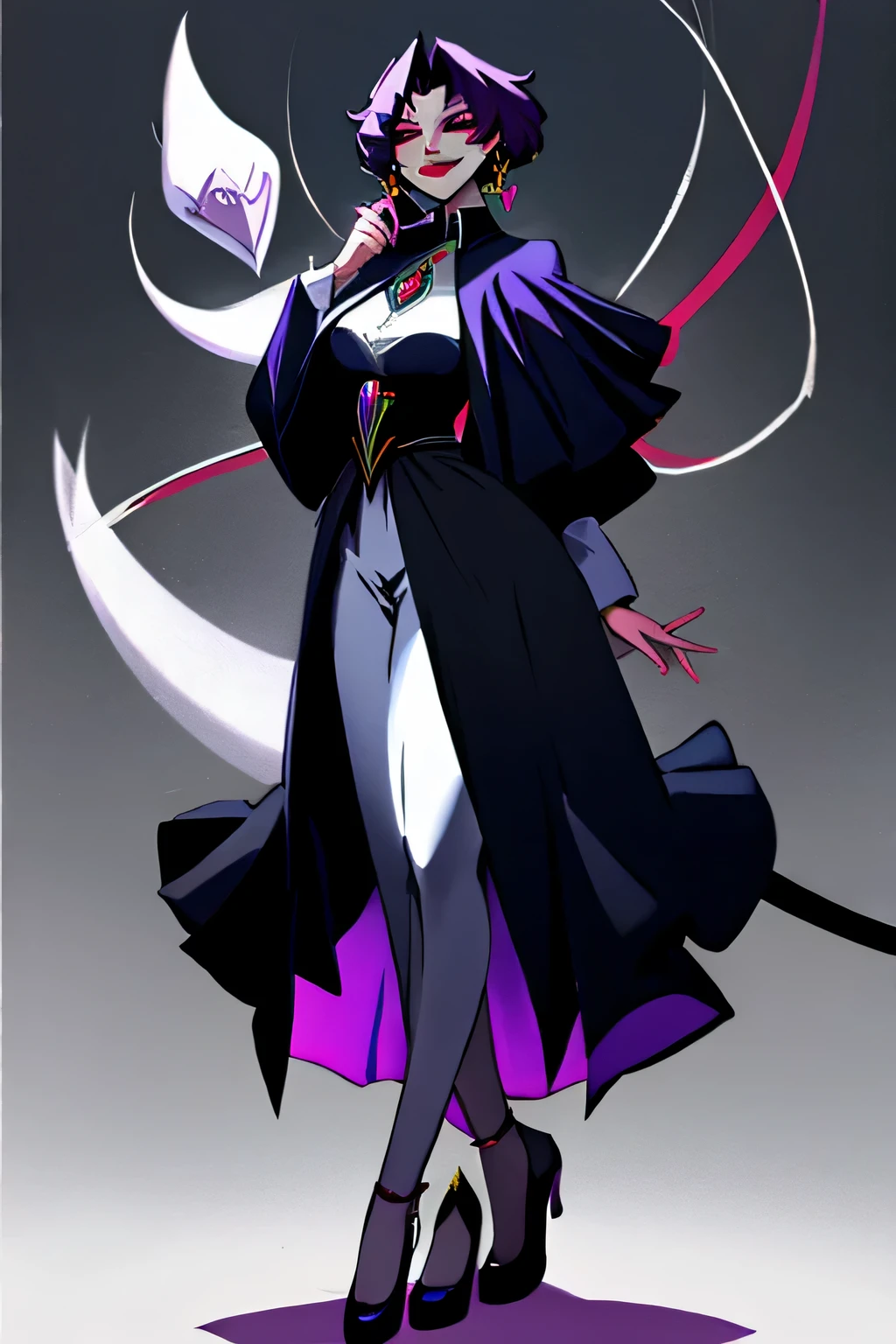 Leblanc de corpo inteiro, Evil smile