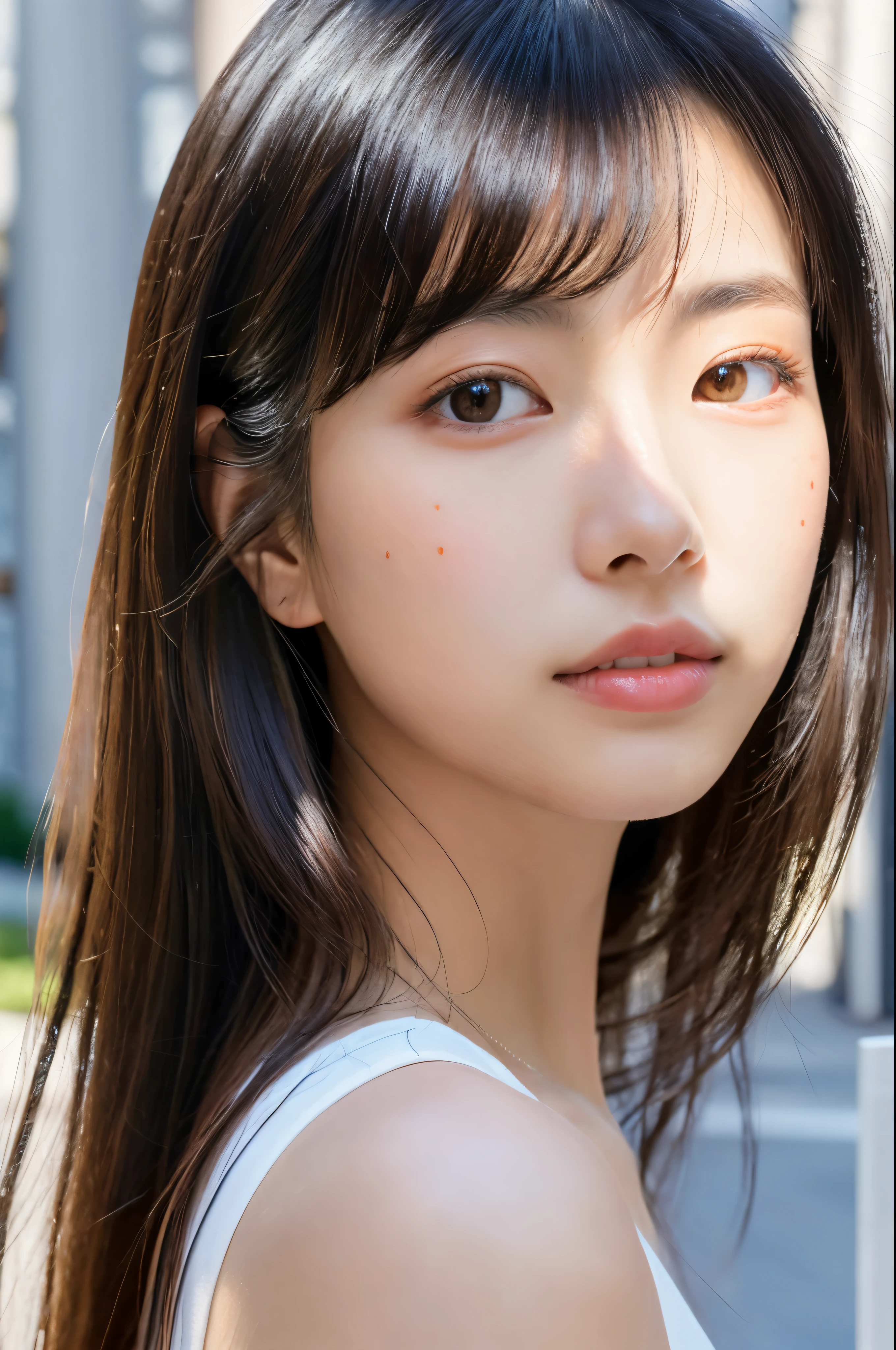japanese woman,1 female,beautiful,20-year-old,Real natural skin,(RAW photo, highest quality),(realistic, photo-realistic:1.3), clean, masterpiece,finely,masterpiece,Super detailed,High resolution,(best illustrations),(best shadow),Complex, bright, Lens Distortion Correction, Far Lens