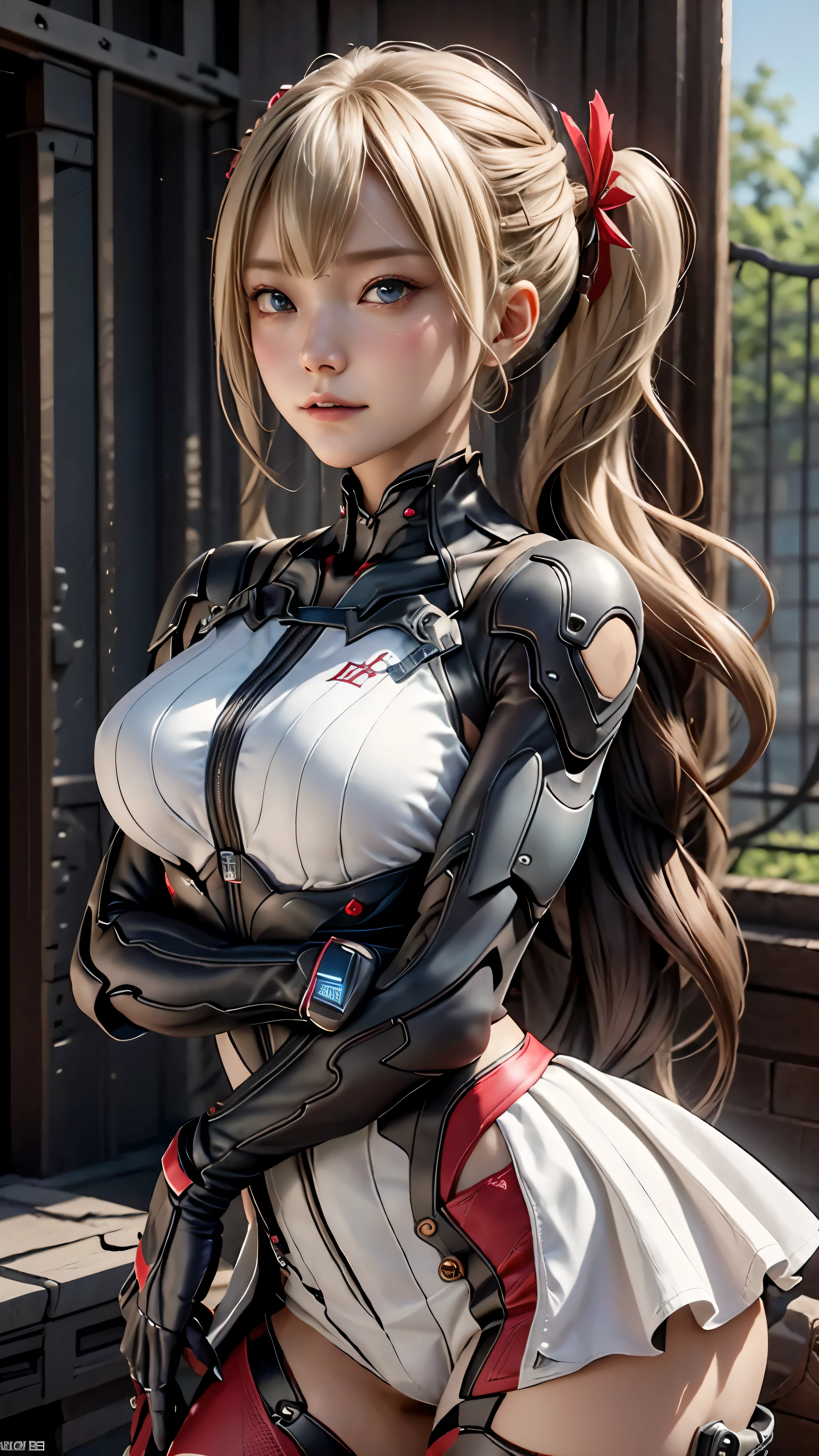 ((highest quality)), ((masterpiece)), (be familiar with:1.4), 。.。.。.3D, beautiful cyberpunk woman image,nffsw(high dynamic range),ray tracing,NVIDIA RTX,super resolution,unreal 5,scattered below the surface,PBR texturing,Post-processing,anisotropic filtering,written boundary depth,maximum clarity and sharpness,multilayer texture,Albedo and specular maps,surface shading,Accurate simulation of light-matter interactions,perfect proportions,octane rendering,two-tone lighting,wide aperture,Low ISO、White balance、Rule of thirds、8,000 students、(())(((white and red clothes)))((blonde))