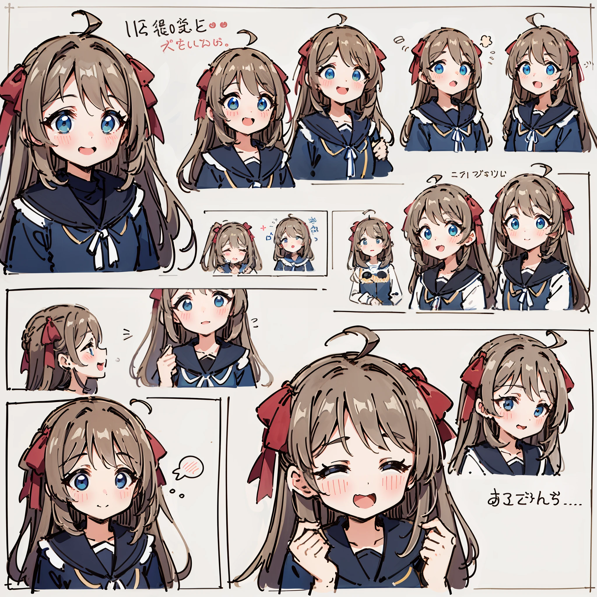 a cute monkey, all
kinds of expressions, happpy, sad, angry, expectant
laughter, disappointed1, cute eyes, white
background, illustration-nii 5-style cute, emoji
as illustration set, with boold manga line style,
dynamic pose dark white,, f/64 group, related
characters, Old Meme Kernel