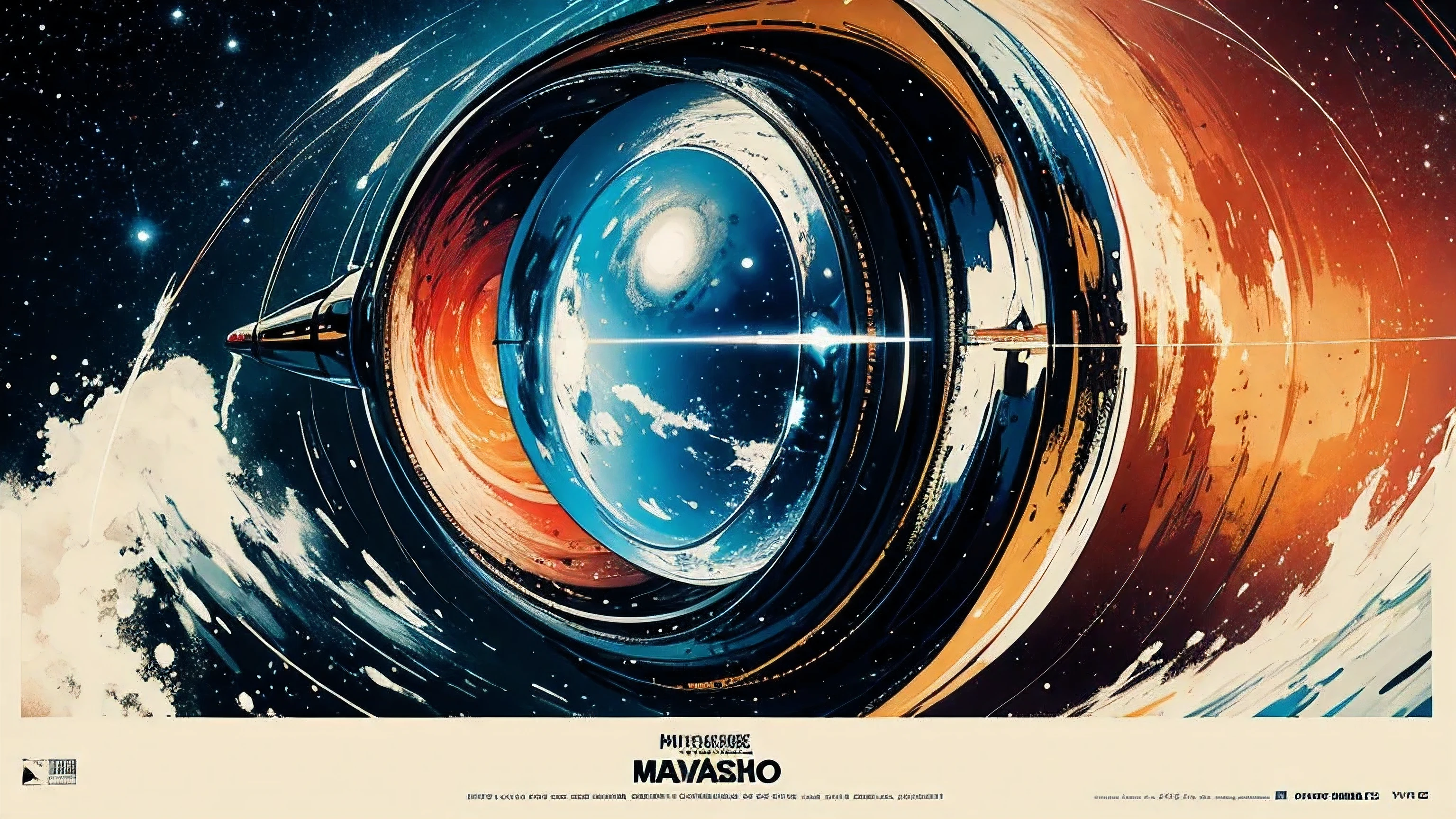 (masterpiece, highest quality), 8k wallpaper, very detailed, poster, vintage science fiction, 1960s, sexy female space thriller cinematic movie poster, bauhaus, shape, Understood, abstract, propaganda, mid century modern, movie poster, vintage,