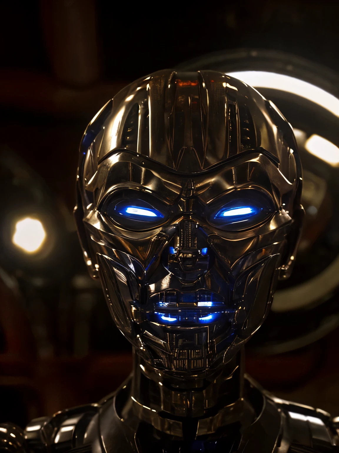 realistic, (T-X endo), (T-X Endoskeleton), (detailed T-X endoskeleton), (ultrarealistic T-X endo:1.2), closeup, tx endoskeleton, a robot girl, realistic lighting, hard lighting, terminator 3, industrial facility, heavy machinery, (deep focus), (best quality), (highres), (ultra HD), (8K:1.2)