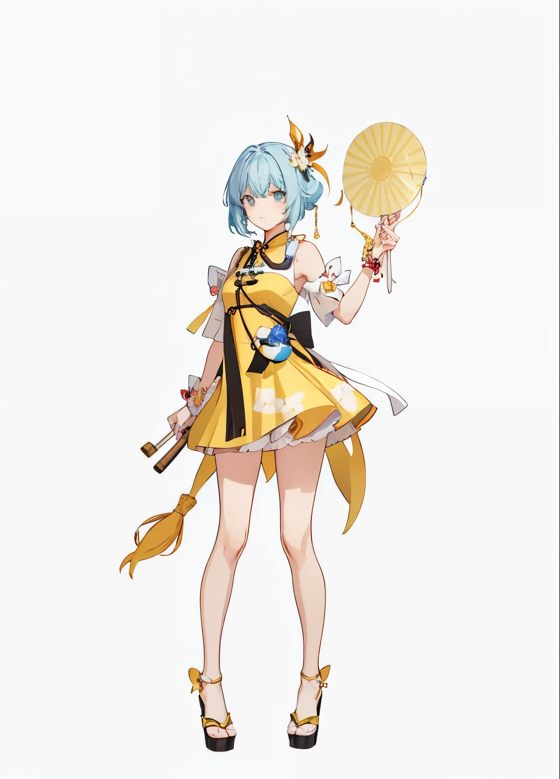 wearing a dress、Anime girl holding fan and umbrella, 《Genshin》Zhongli in, 《Genshin》Keqing in, 绫香Genshin冲击, guweiz, heroine 👀 :8, 绫香游戏Genshin冲击, Sayori, Beautiful anime character design, return, by Shitao, Hanayama Minamata, honest
