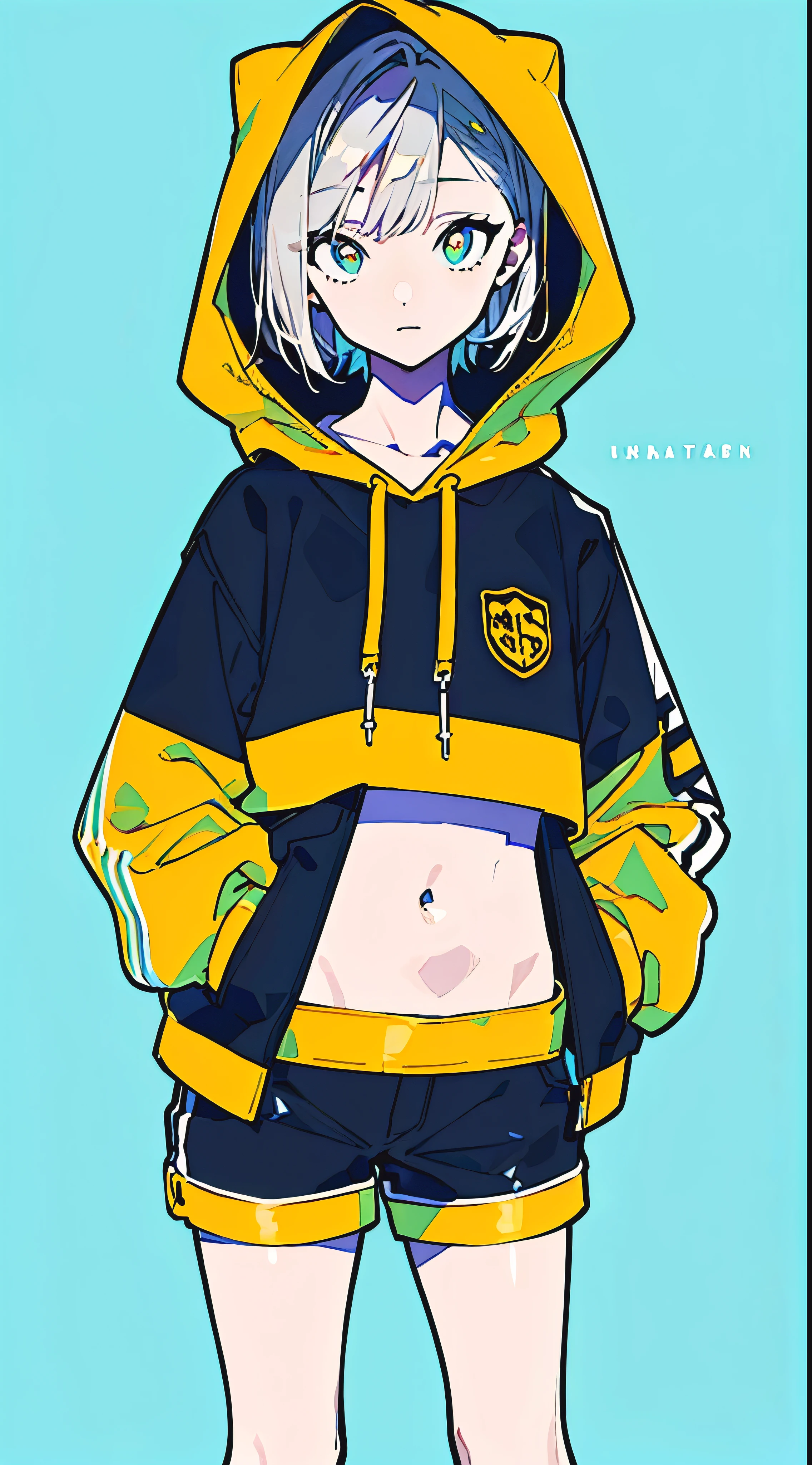 (((Full body image from feet to head of young single very handsome 22 year old man, o homem mais bonito do mundo!!, hair is red, his skin is very white, olhos cor castanhos, corpo muscular!!, sarado, strong arms!!, he is tall he is 1.86 metros de altura, estilo anime, astro de k-pop, inspirado em Moonbin da banda Astro!!))),((He is smiling very confidently)), (((full body image from head to toe))), ((pose with arms crossed, um riso de lado, confiante)), ((usando apenas shorts de banho pretos, com peitoral e pernas amostra))