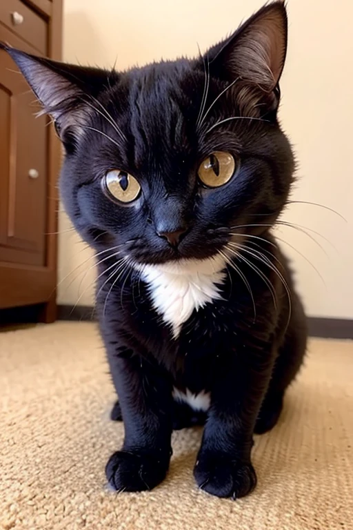 un chat avec une tenu de ninja