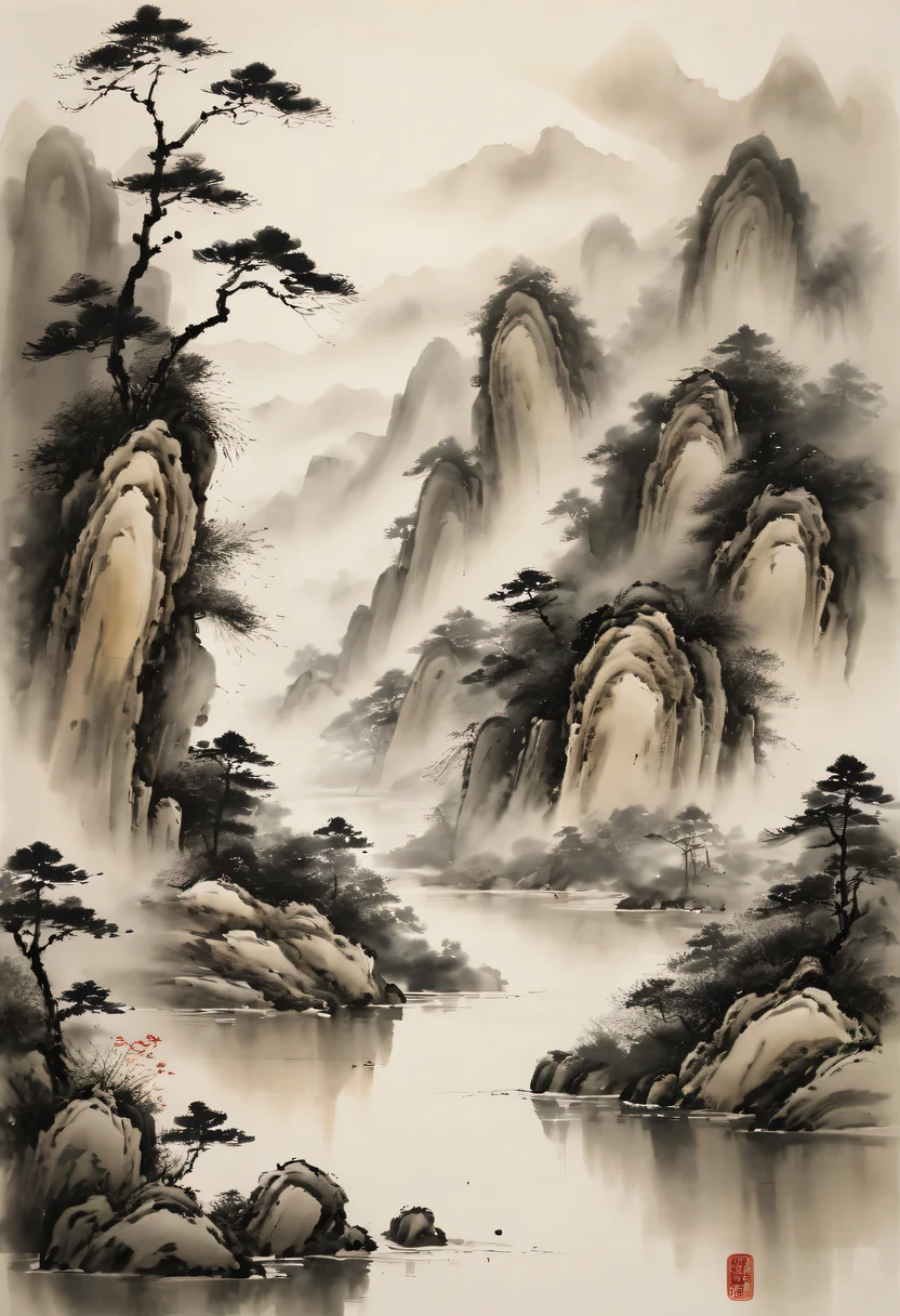 (best quality,high resolution,Super detailed,masterpiece:1.2),ink painting,Ink painting:1.2,Fluid lines,Chinese Arts,portrait,expressive,Traditional Arts,monochrome,Charcoal sketch,[simple background],black ink contrast,Implicit movement,Subtle emotions,Contrast between light and shadow,Simple and elegant,Zen-like atmosphere,Spacious composition,Implied volume,calm atmosphere,elegant gesture,Delicate brushstrokes,calm expression,clear lines,Traditional technology,classical beauty,fine art quality,dynamic strokes,Vivid ink texture,harmonious balance,rhythm of brushstrokes,metaphorical representation,poetic impression,Subtle detail description,Ethereal quality,understatedelegance,traditional aesthetics,quiet reflection,Inner peace,brooding mood,Vibrant ink,expressive ink splashes,hidden landscape,visual storytelling,mysterious aura,Deep cultural heritage,Rich historical background,authentic Chinese Arts,But the modern interpretation,Respect tradition with innovation.