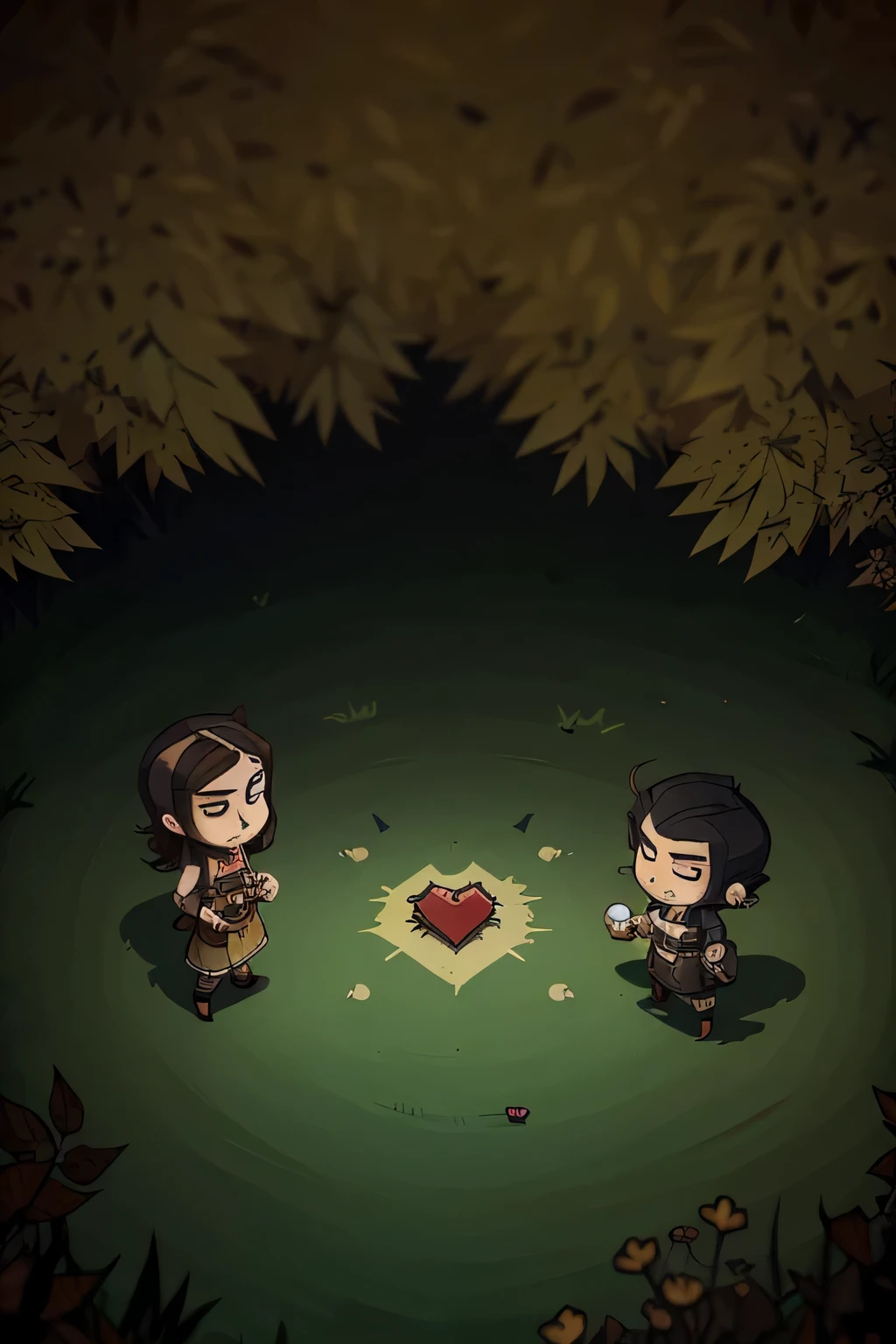 Créez votre protagoniste roguelike 2D avec un clin d&#39;œil au style distinctif de Don&#39;t Starve. Imaginez un personnage qui s&#39;épanouit dans le monde difficile que vous avez créé, vu d&#39;un point de vue descendant. Mélangez du grain de survie avec une touche de fantaisie, et regardez votre création prendre vie au cœur de votre aventure roguelike. Plongez dans l&#39;essence de Don&#39;t Starve, en l&#39;adaptant en toute transparence à votre dynamique, univers de jeu généré de manière procédurale.