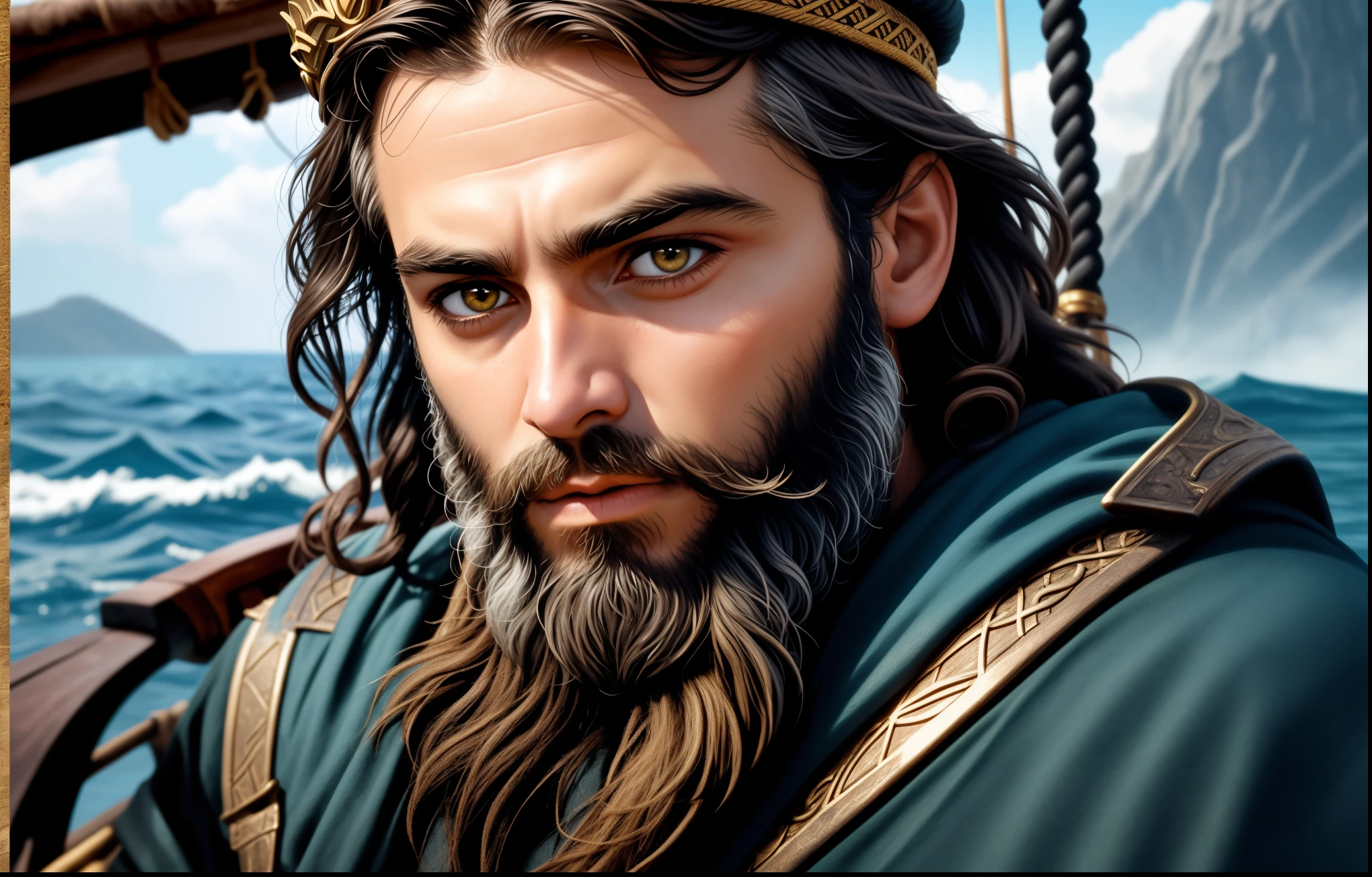 a close up of a man with a beard and a beard on a boat, ismail, biblical epic movie, inspired by Ismail Acar, biblical image, epic biblical depiction, gimli, israel, moses, gimli from lord of the rings, by Karel Štěch, by Emanuel Büchel, tolkien and michael komarck
(fantasy style, 3D Pixar style, strong and vibrant colors).
