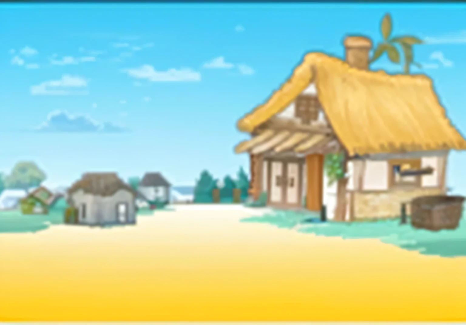 a village with small hut