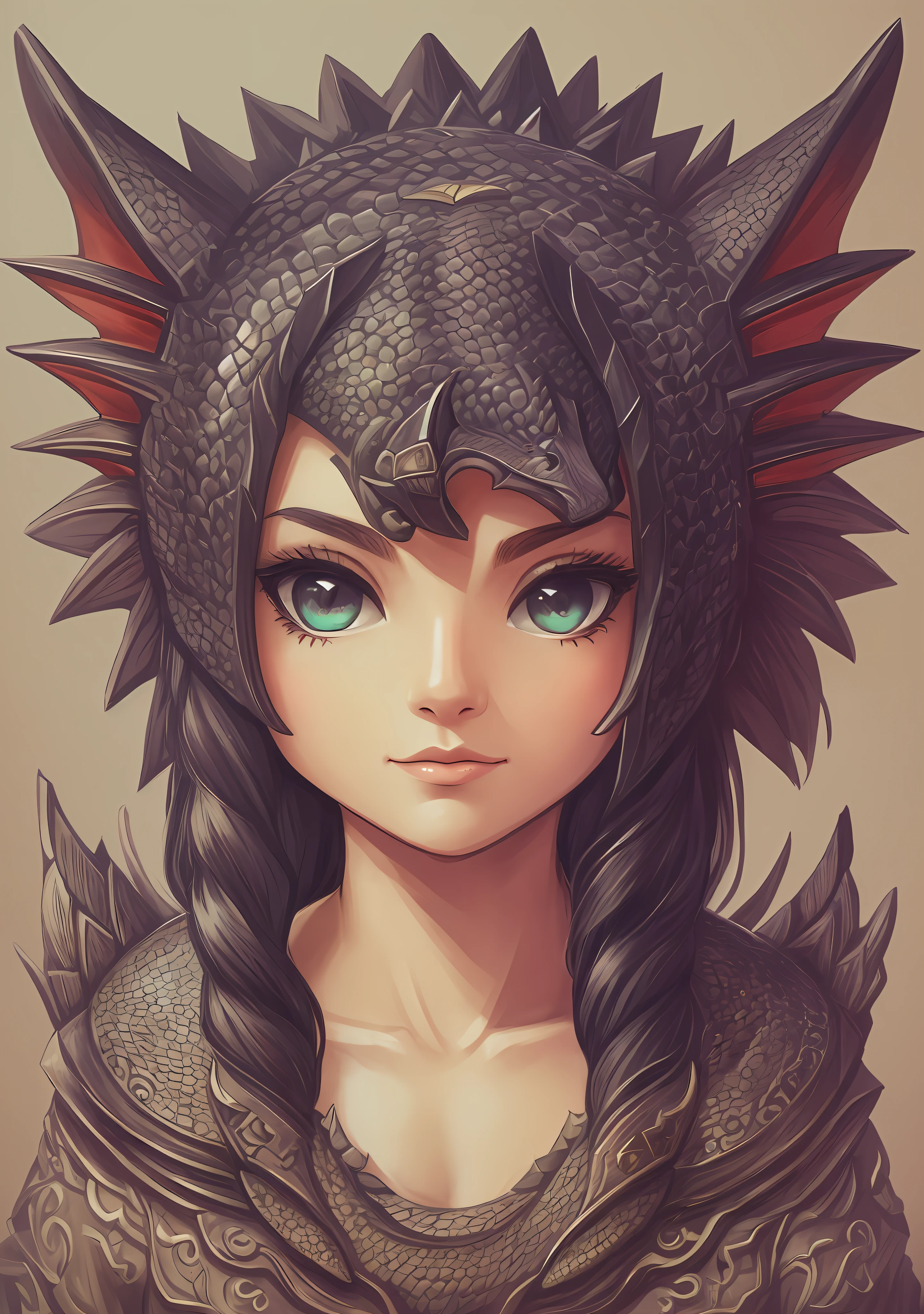 head of a small female dragon --auto --s2