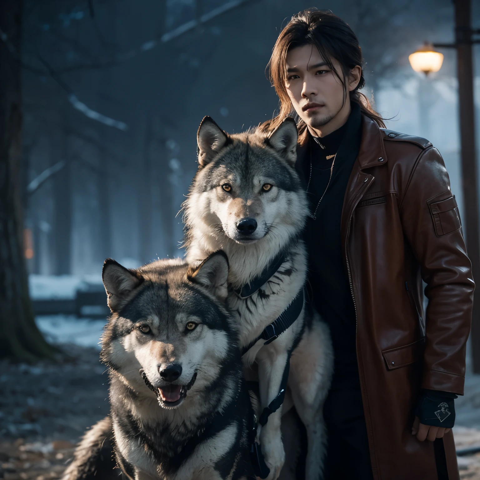 A combination of snake and wolf