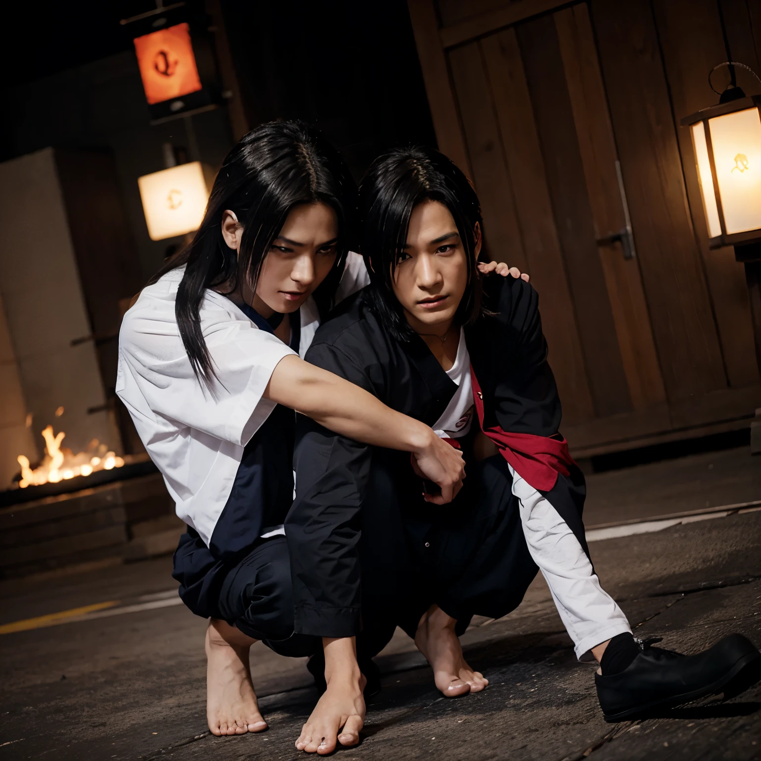 Minato smash itachi with rasingan