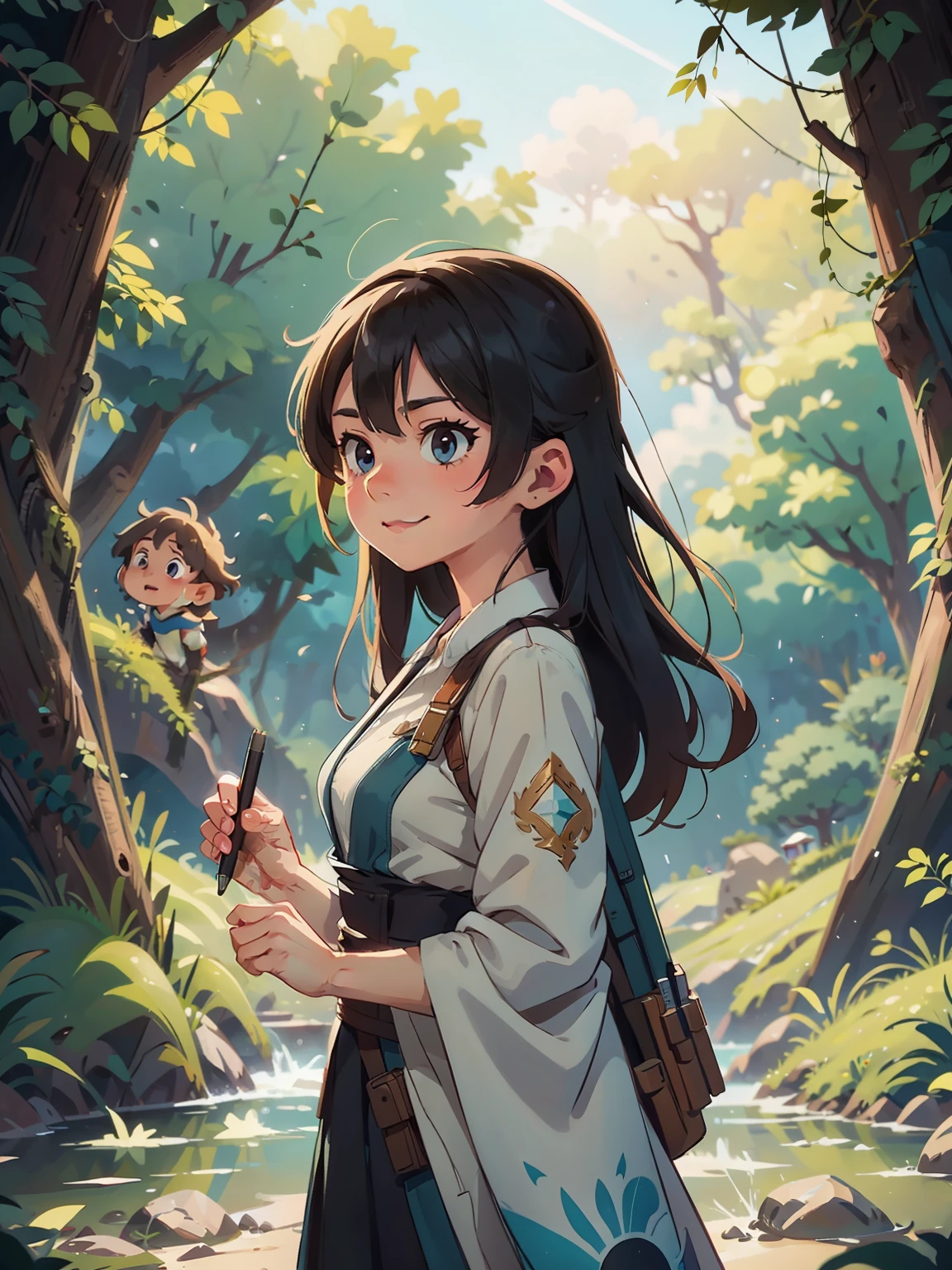 shinkai Mokoto and Ghibli anime style, three girls and a boy are standing in front of a night sky, girls frontline universe, guweiz on pixiv artstation, girls frontline cg, 4 k manga wallpaper, artwork in the style of guweiz, best anime 4k konachan wallpaper, best quality, realistic portrait of a young woman, traditional oil painting, vibrant colors, glowing skin, captivating eyes, flowing hair, subtle smile, delicate facial features, intricate details, fine brush strokes, exquisite attire, elegant pose, soft natural lighting, timeless beauty