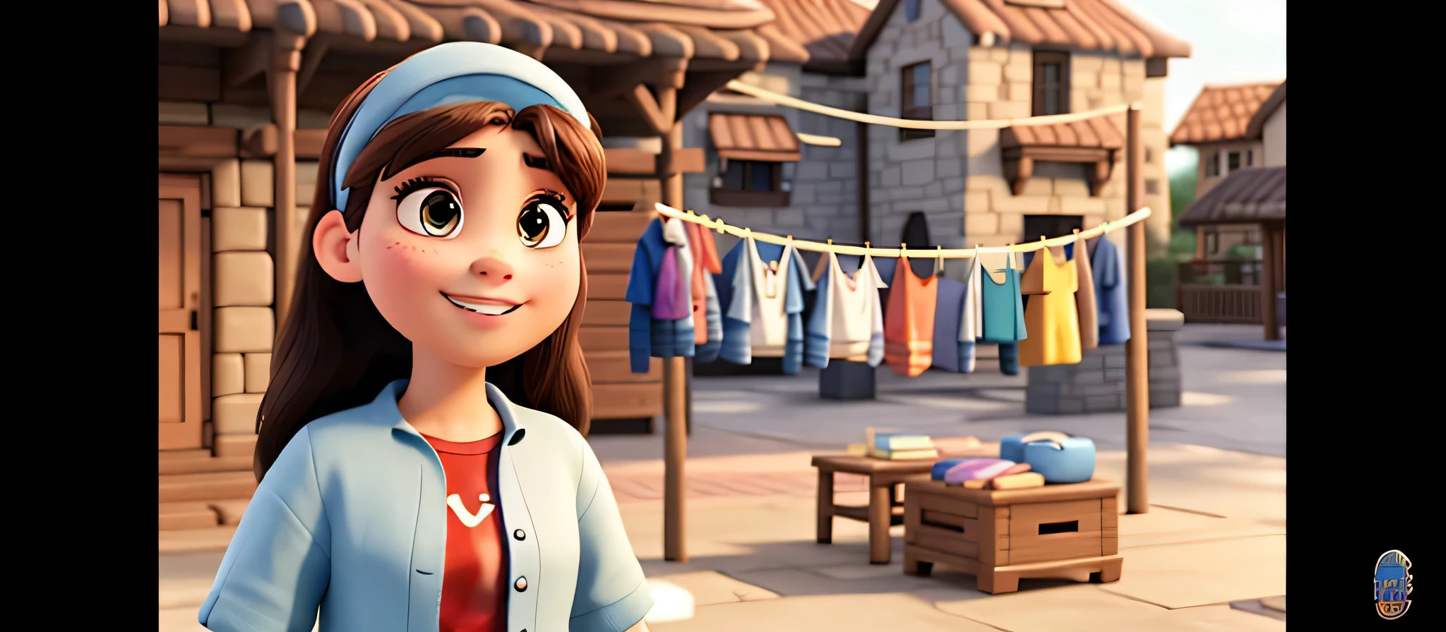 Uma mulher estilo Disney Pixar, alta qualidade, melhor qualidade