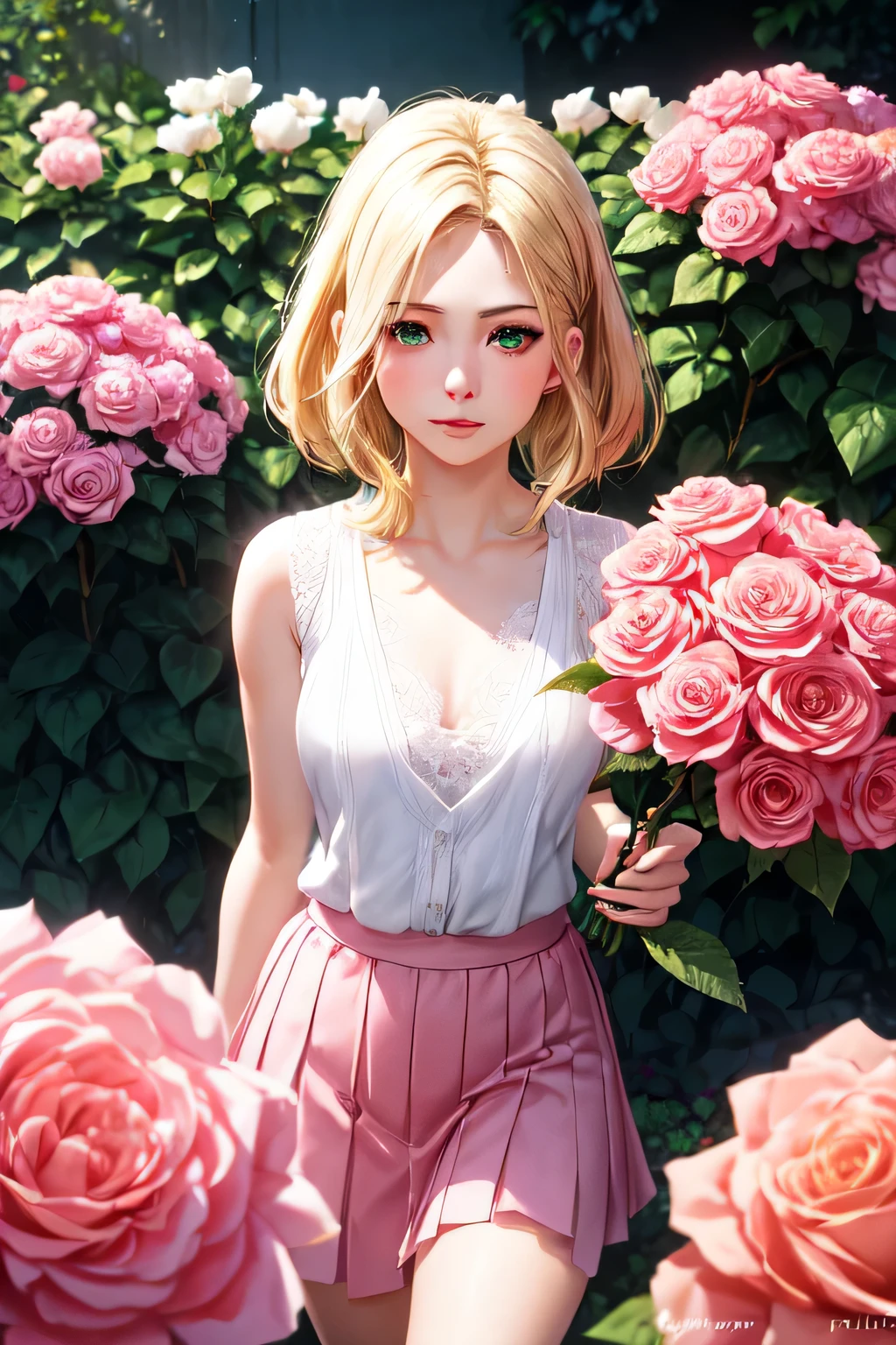 Marilyn Monroe, Vintage Style , Ultra-detailed plant l, Line Designer, Digital Ill Station, Thick paint, Maximalist Botany, A masterpiece that exemplifies beautiful and aesthetically pleasing, Topaz AI Post-Editing
