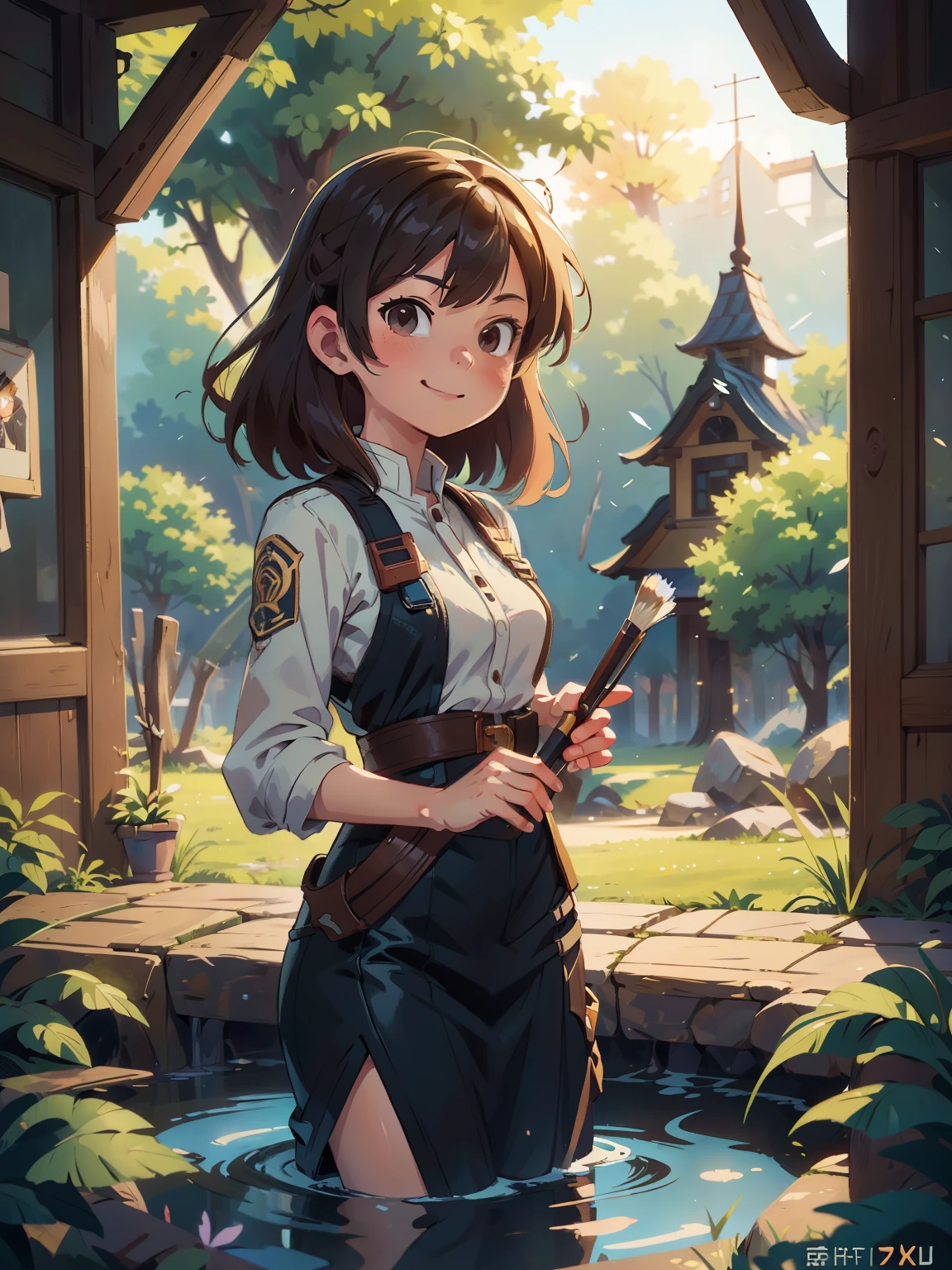shinkai Mokoto and Ghibli anime style, three girls and a boy are standing in front of a night sky, girls frontline universe, guweiz on pixiv artstation, girls frontline cg, 4 k manga wallpaper, artwork in the style of guweiz, best anime 4k konachan wallpaper, best quality, realistic portrait of a young woman, traditional oil painting, vibrant colors, glowing skin, captivating eyes, flowing hair, subtle smile, delicate facial features, intricate details, fine brush strokes, exquisite attire, elegant pose, soft natural lighting, timeless beauty