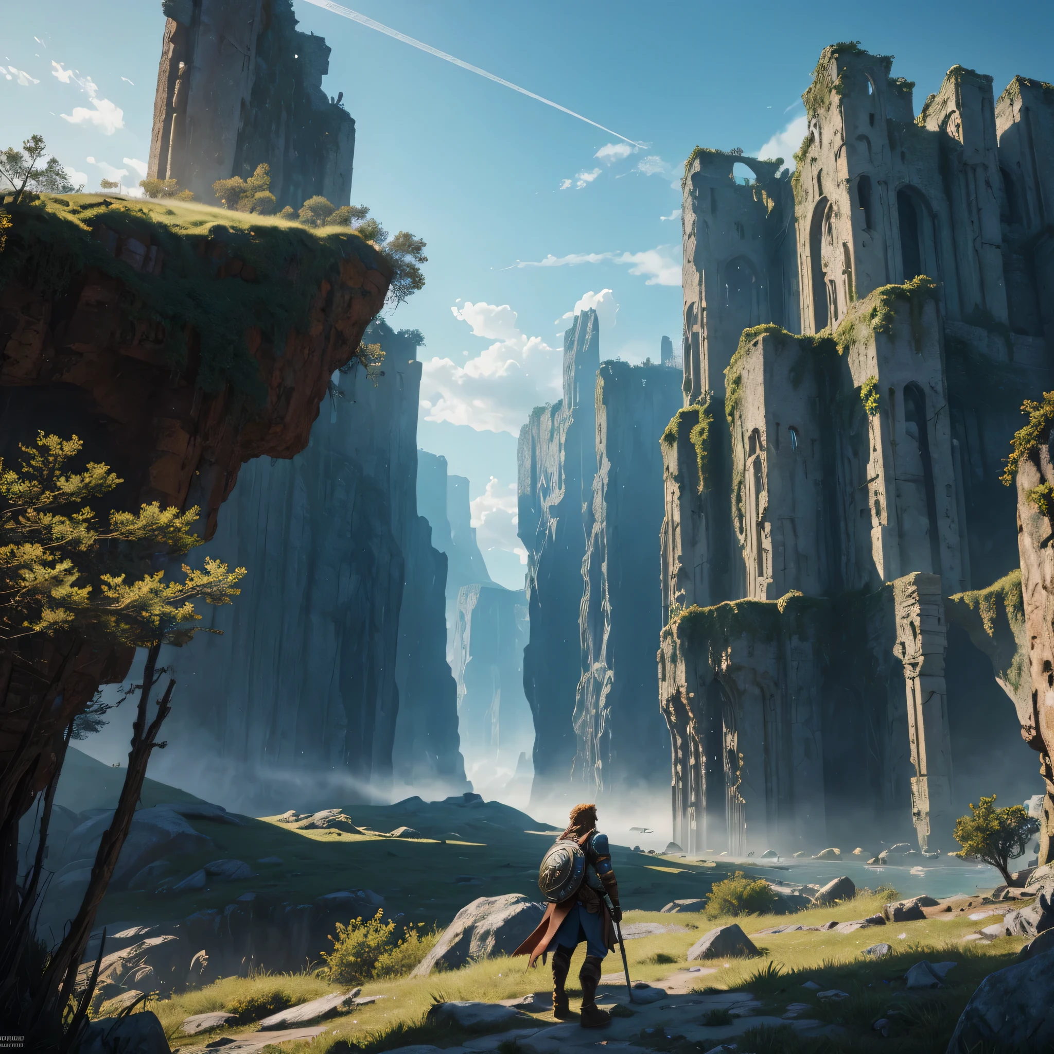 aventuras do link-tema principal,(melhor qualidade,4k,8k,high resolution,obra de arte:1.2),ultra-detalhado,(realista,photorealista,photo-realista:1.37),illustration,Personagens detalhados,ambiente imersivo,narrativa cativante,paisagens emocionantes e diversas,paleta de cores rica,expertly crafted lighting,fantasy setting,Mystical creatures,Epic battles,forte senso de aventura,breathtaking sights,protagonista heroico,dynamic and energetic compositions,Vivid fantasy elements,dynamic lighting and shadows,quests and epic quests,design de personagem impressionante,remarkable attention to detail,highly textural surfaces,Imaginative construction of the world,Action-packed scenes,narrativa baseada em personagens,heroic missions and challenges,inspiring scenery,monumental structures and ruins,atmosfera envolvente e envolvente,visuais majestosos e grandiosos,momentos cativantes e emocionantes,encontros emocionantes e cheios de suspense,unforgettable moments of triumph and defeat,melodias triunfantes e trilha sonora,reviravoltas surpreendentes na trama.