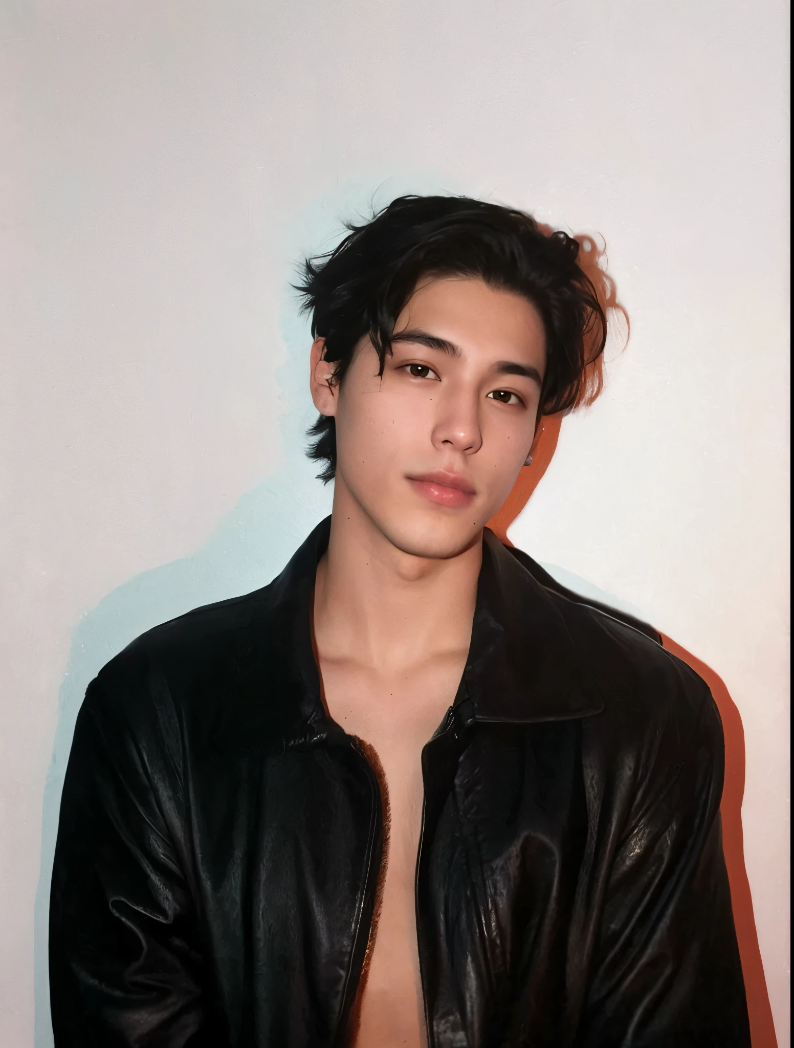 Hombre arafed con una chaqueta de cuero negro posando para una foto, retrato de jughead jones, foto de perfil, aser duran, taken in the early 2020s, de acuerdo con usted, steven jung, millas johnstone, jughead jones adolescente, Anton, tommy 1 6 years, rick dai, foto de perfil en la cabeza, beautiful androgynous prince