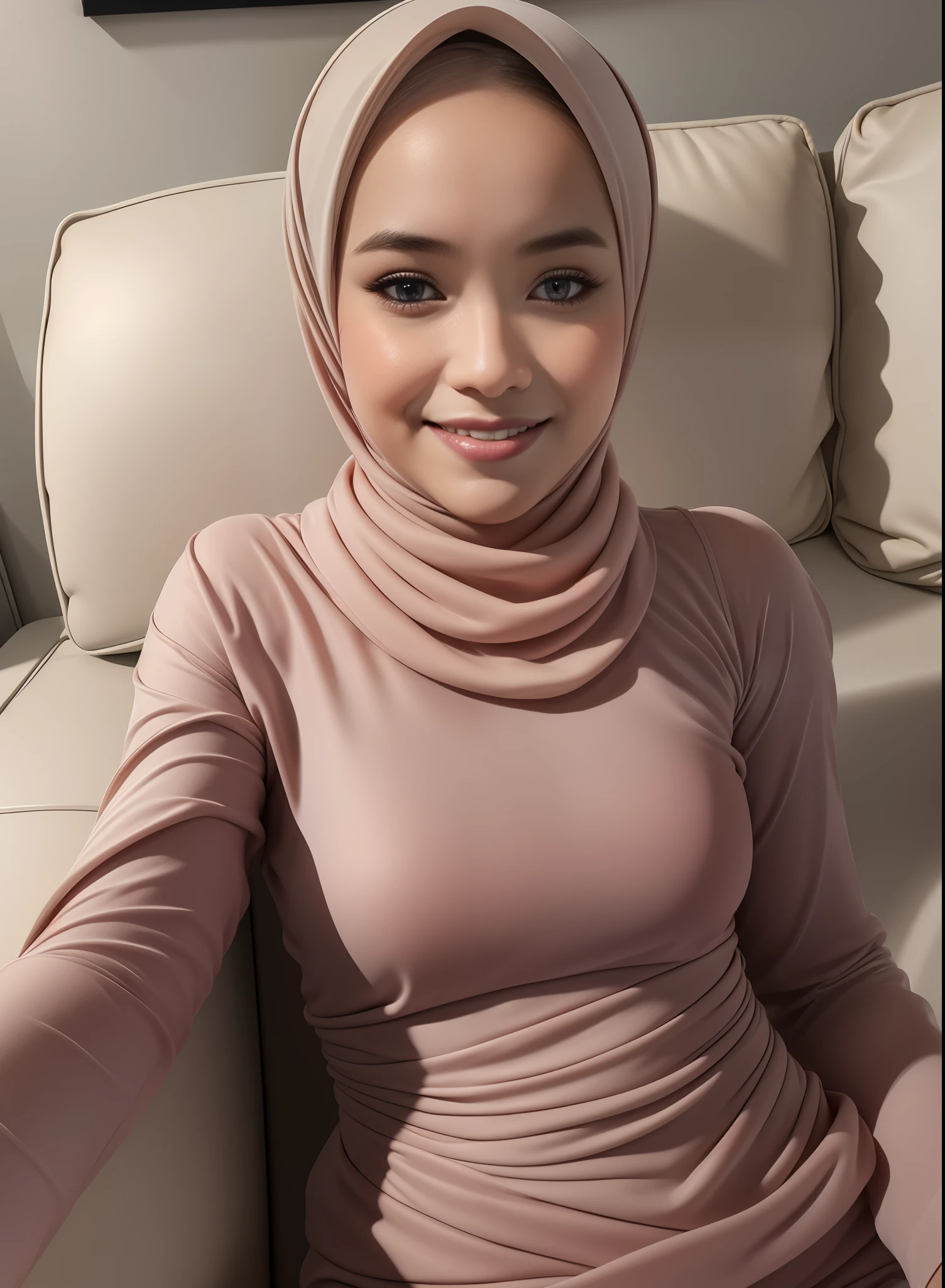 HIJAB MALAY GIRL, masutepiece, High quality, UHD 32K, Realistic face, Realistic skin feeling , A Japanese Lady, 8 , , Very cute and baby-likee, Women's Competition One-Piece Swimsuit, Sitting, itting open legs, Spread Leg, Yor, cum shots, cum on chest, (((CUM))), (((Smile))), (((FLAT CHEST))).