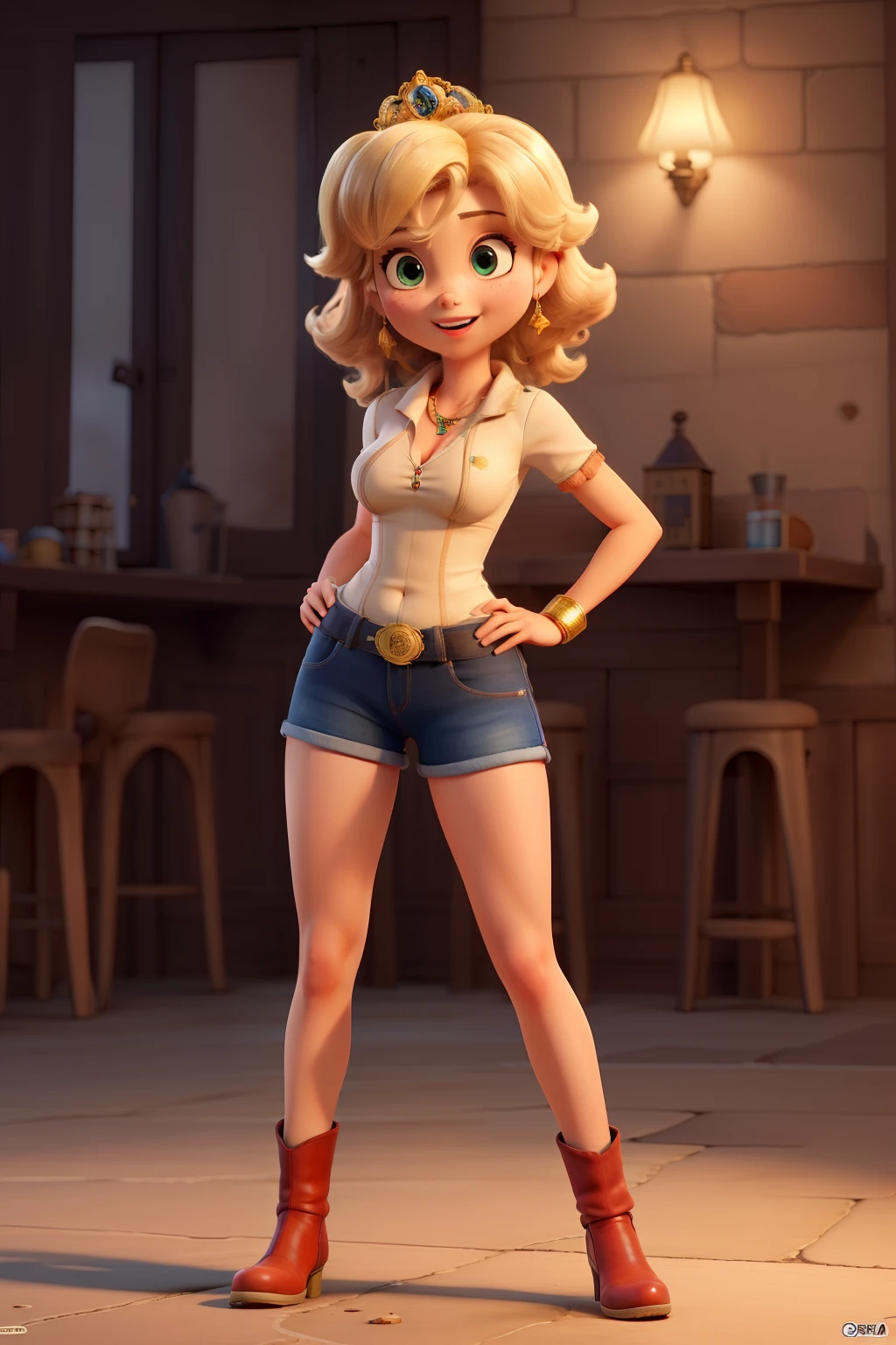 ((Mejor calidad)), ((obra maestra)), (detallado), cara perfecta,princess peach,snow, showing the pussy