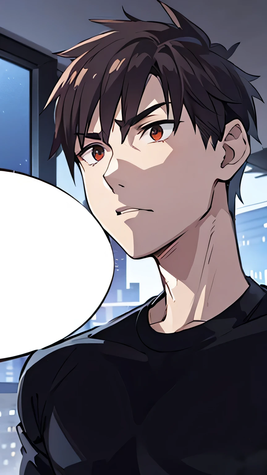 estilo anime, Um cara agachado no telhado, ao ar livre, tronco, evil eyes, nervoso, olhos castanhos, DIABO, dark smoke, fire in city building, vista frontal, foco no visualizador, Foto Real, ultra detalhado, obra de arte, qualidade ultra alta, ultra high resolution, ultra realista, ultra reflection, Ultra Lighting, fundo detalhado, dramatic lighting, Sutil, Tom escuro, 8k