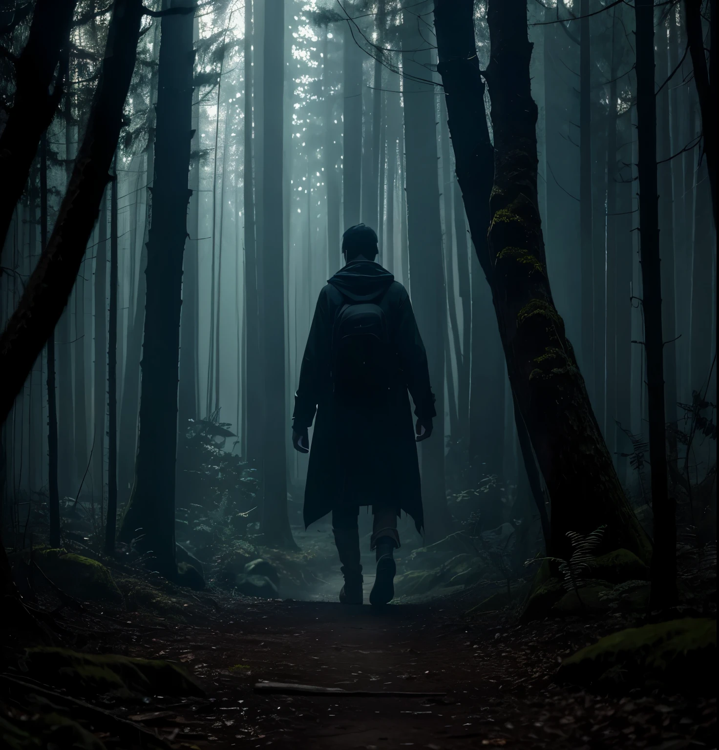 "Deep in a dark forest, The story begins with the desperation of a lost traveler.”