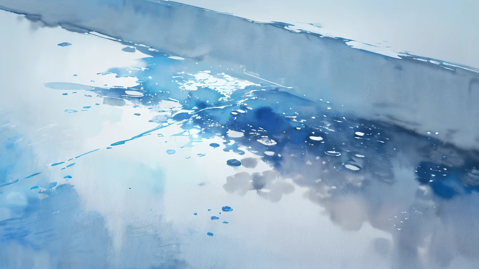 ((masutepiece)), (abstract art:1.5), (High Definition), from above, Best Quality, (watercolor painting:1.3), pale blue, wide shot, (cold atmosphere), raindrops, drop of water, (Rainning), (simple white background:1.10), cityscape,
