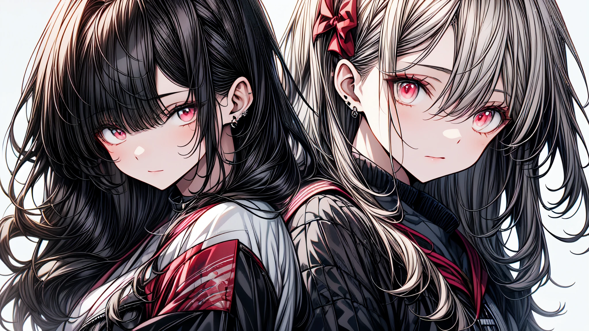 Chica anime con cabello rosado y ojos azules con un vestido blanco., Cabello rosado y ojos cian., soft anime illustration, arte de anime digital detallado, chica anime con pelo largo, guweiz en pixiv artstation, estilo anime 4k, arte digital en pixiv, retrato chica anime, obra de arte al estilo de guweiz, hermosa chica anime
