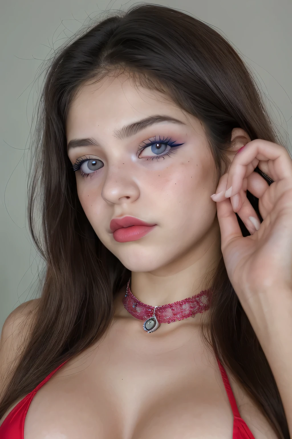 Femenino ((20 years old)), cabello ((largo, ondulado, Rosa)), ojos ((azul, big ojos)), ropa ((ropa interior estampada)), Accesorios ((A lot, collar de diamantes, cabellopin)), pecho gigantesco, tetas grandes, oppai, casa clasica ((Techo)), cara seductora, escote, Mantones, labios rojos, Maquillaje audaz, Make eye contact with the camera, micro bikini, cleavage,、Los detalles del iris de la pupila son muy sorprendentes、Limbs without breakdowns、Adolescente blanca、Boca naturalmente cerrada、Areola natural、natural 、ojos fijos、cuerpo natural、Slightly baby face、rostro femenino、cuerpo femenino、con cara redonda、a small face、mejillas suaves、Looking at the camera、cuerpo completosbian、Destacamento、Rostro equilibrado、Estrabismo ligeramente interno、