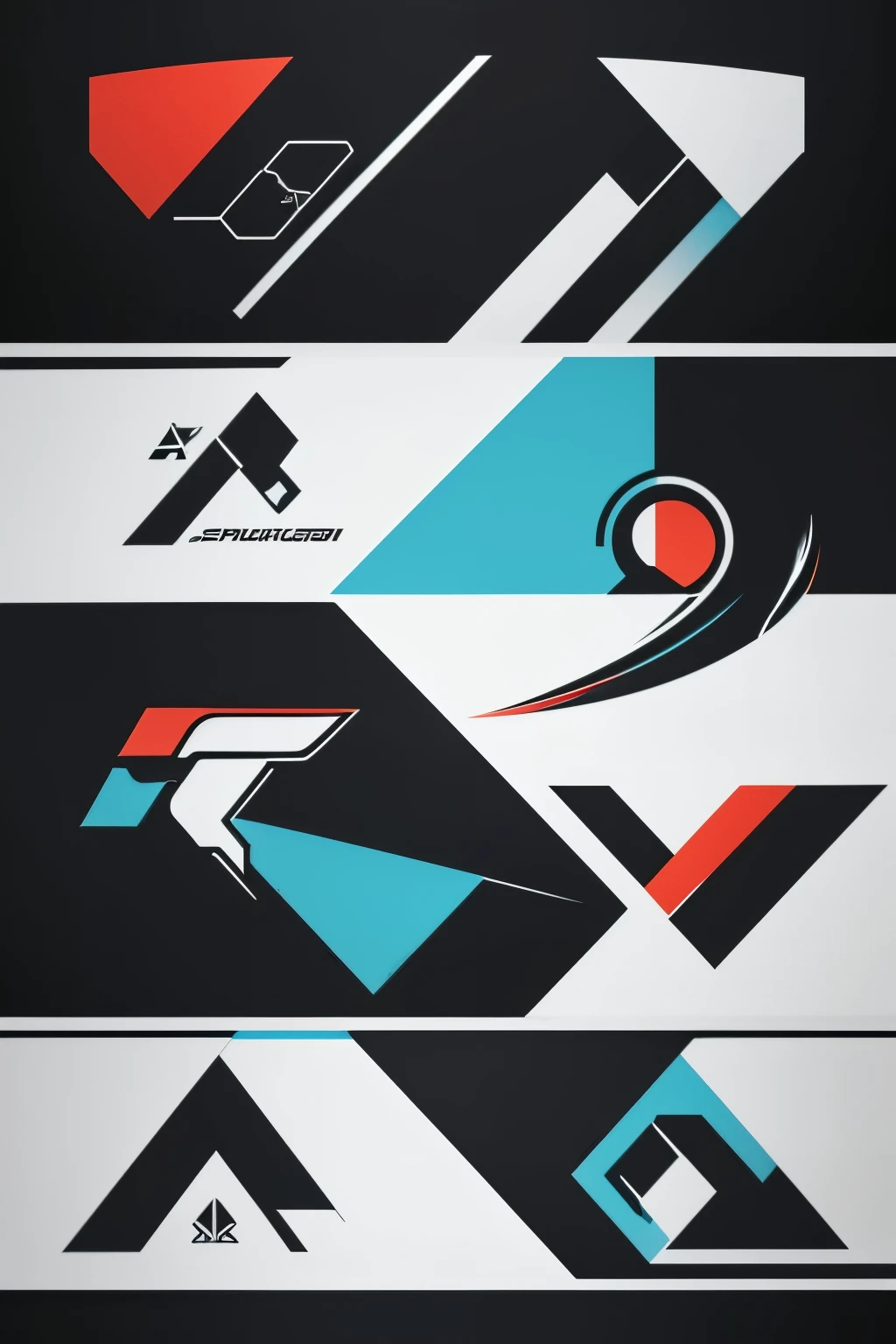 "Create a sleek and modern logo that seamlessly blends elements of football, basketball, and baseball with a touch of futuristic AI. Incorporate abstract shapes and subtle digital lines to symbolize the convergence of sports and technology. Use a clean color palette with a preference for tech-inspired tones. The logo should exude professionalism and be versatile enough to represent sports betting across different disciplines."