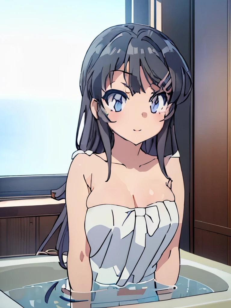 ((masterpiece)), ((best quality)), (ultra-detailed), anime style, bath, a cute girl, 1girl, solo, nude00, ((beautiful eyes)), smile, ((胸を開いている)), ((かわいいニップル)),