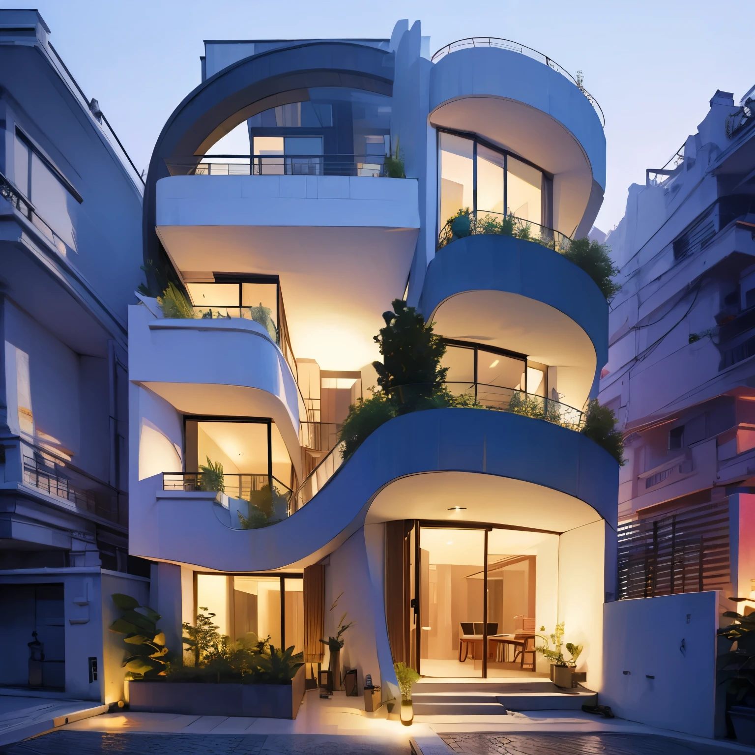 A garden house, modern model,