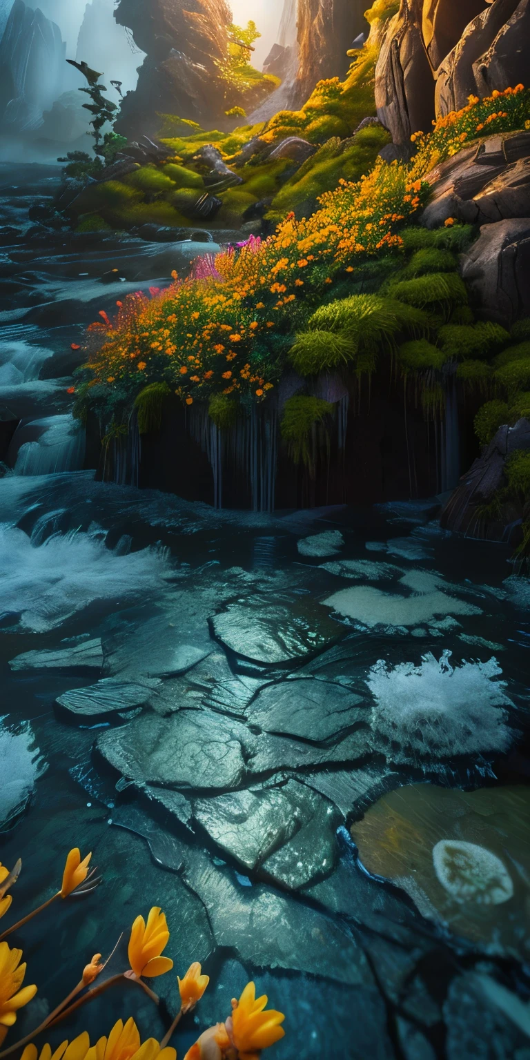 best quality, realistic, photorealistic, ultra detailed, "Mountain of Flower and Fruit+Fairy+Chinese Architecture" highly detailed carving on "southern ice" porcelain,Ultra wide angle,Accent Lighting,Volumetric Lighting,backlighting, (detailed light),((an extremely delicate and beautiful)),dramatic_shadow,ray_tracing,hdr