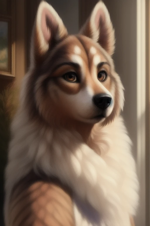 masterpiece, best quality, 4k, 2k, (intricate:0.9), (high detail, shaded, realistic:1.25), absurd res, solo male anthro dog