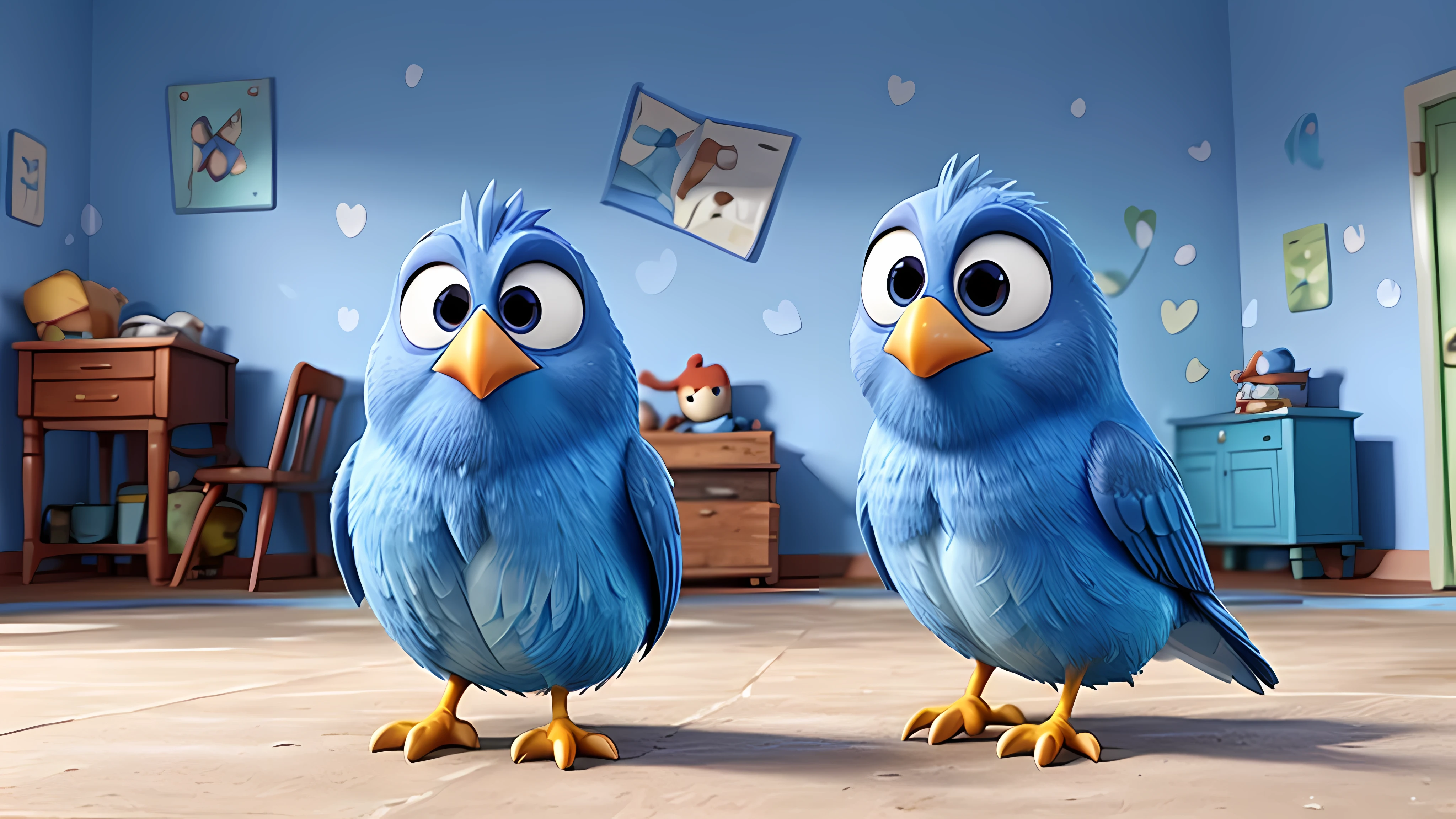 blue bird, disneypixar, desenho animado