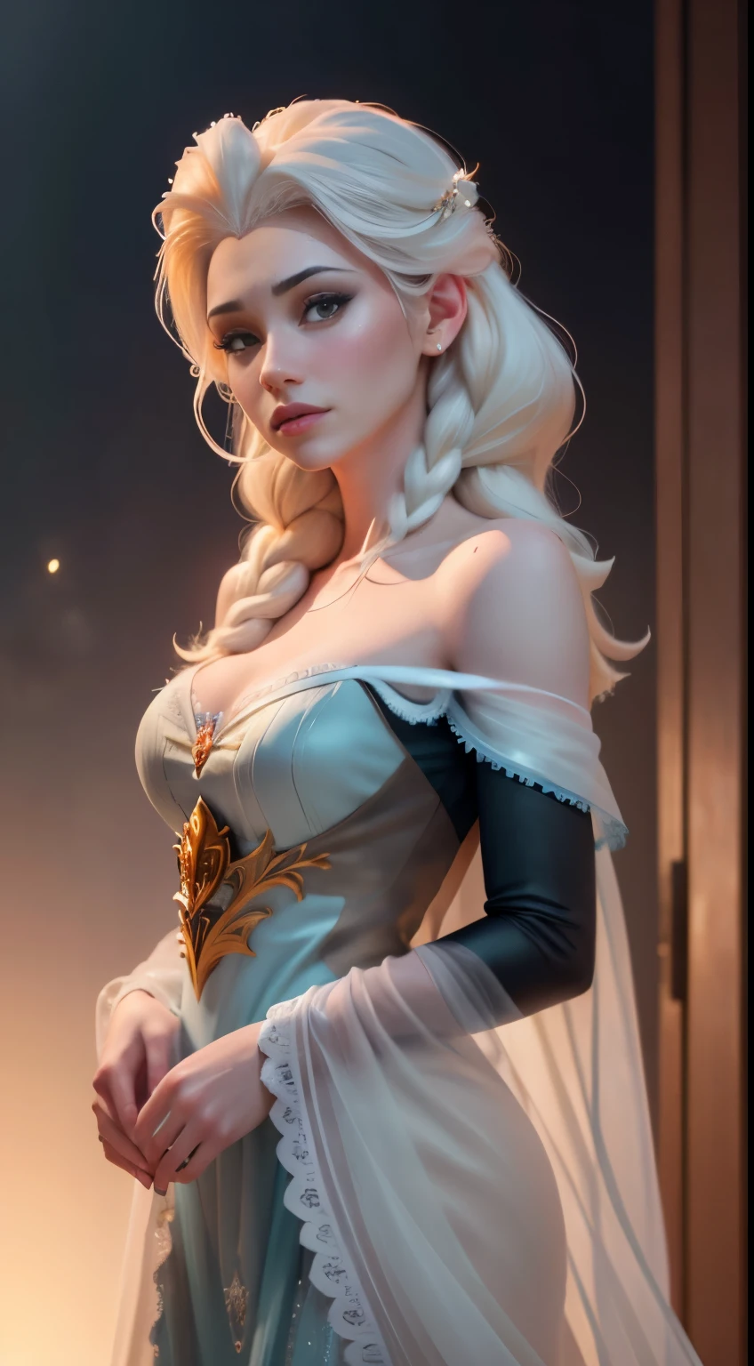 (elsa frozen-rose quartz SU mezclando modelos .) (ultra FUSIÓN) Highly detailed CG unity 8k wallpaper, style shot, complex, high detail, dramatic, highest quality movie still image, very detailed, masterpiece, best quality, character design, Elsa, Elsa from Frozen,Diamante Rosado fusión (( Dark style)), realistic ultra-detailed rendering style, natural light, sharp character design, (hard focus, 8k), (((natural skin texture))), 8k textures, soft cinematic lighting, adobe lightroom, dark room, hdr, Sophisticated, Elegant, Rich Detail, Sharp Focuilm Look) )), Soothing Tones, Detail Frenzy, Intricate Detail, Super Detail, Low Contrast, Soft Film Lighting, Dull Colors, Exposure Blending, HDR, Fade, 35mm, f/1.4, ISO, f16, 25 sec.