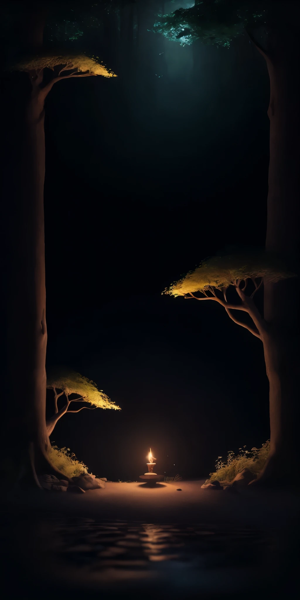 Masterpiece, best quality, (very detailed CG unified 8k wallpaper), (best quality), (best illustration), (best shadow), glowing elf with a glowing deer, drinking water in the pool, natural elements in forest theme. Mysterious forest, beautiful forest, nature, surrounded by flowers, delicate leaves and branches surrounded by fireflies (natural elements), (jungle theme), (leaves), (branches), (fireflies), (particle effects) and other 3D, Octane rendering, ray tracing, super detailed --v6, deer