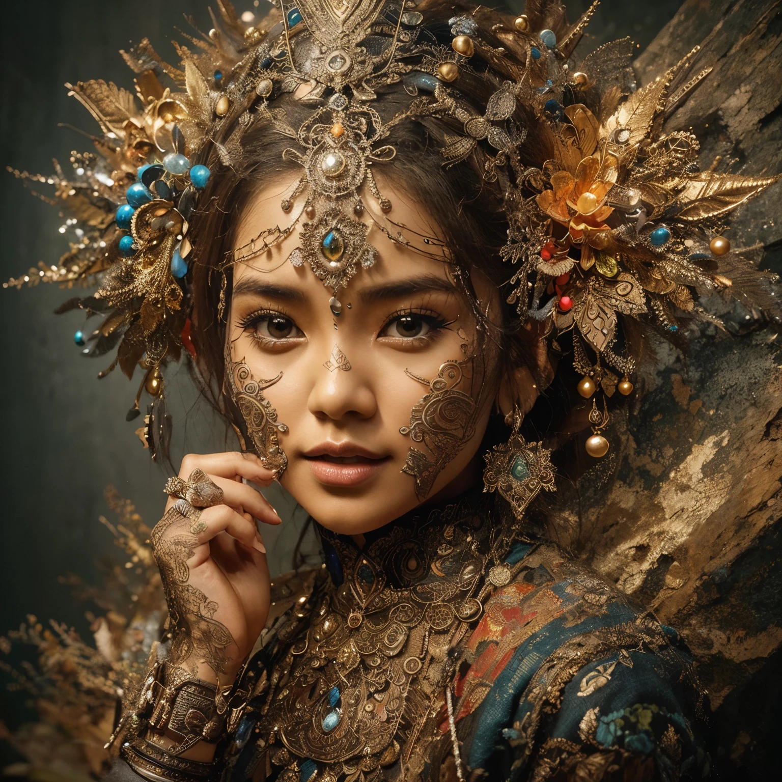 potret seorang StarWars desain rumit fashion dan perhiasan yang sangat rinci hiperdetail Diego Gisbert Llorens fantasi, hiper-realistis, detail rumit, foto paparan ganda, ilustrasi, lukisan matte terperinci, warna- warna cerah, fantastis, detail rumit, layar percikan, warna, seni konsep fantasi, resolusi 8k trending di Artstation nyata, deta iled matte Lukisan, warna dalam, fantastis