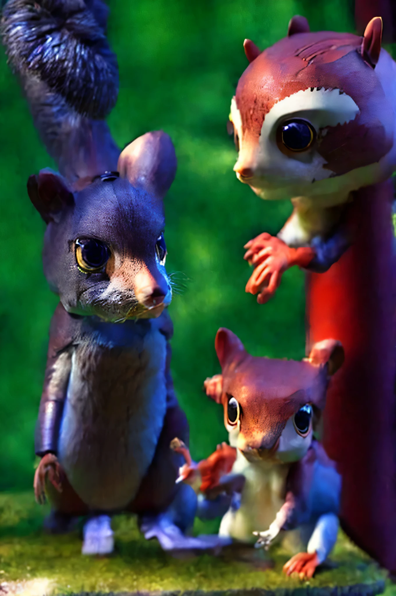 Milo, A squirrel, Begins his story - as he begins to narrate,His bright eyes sparkled with excitement.