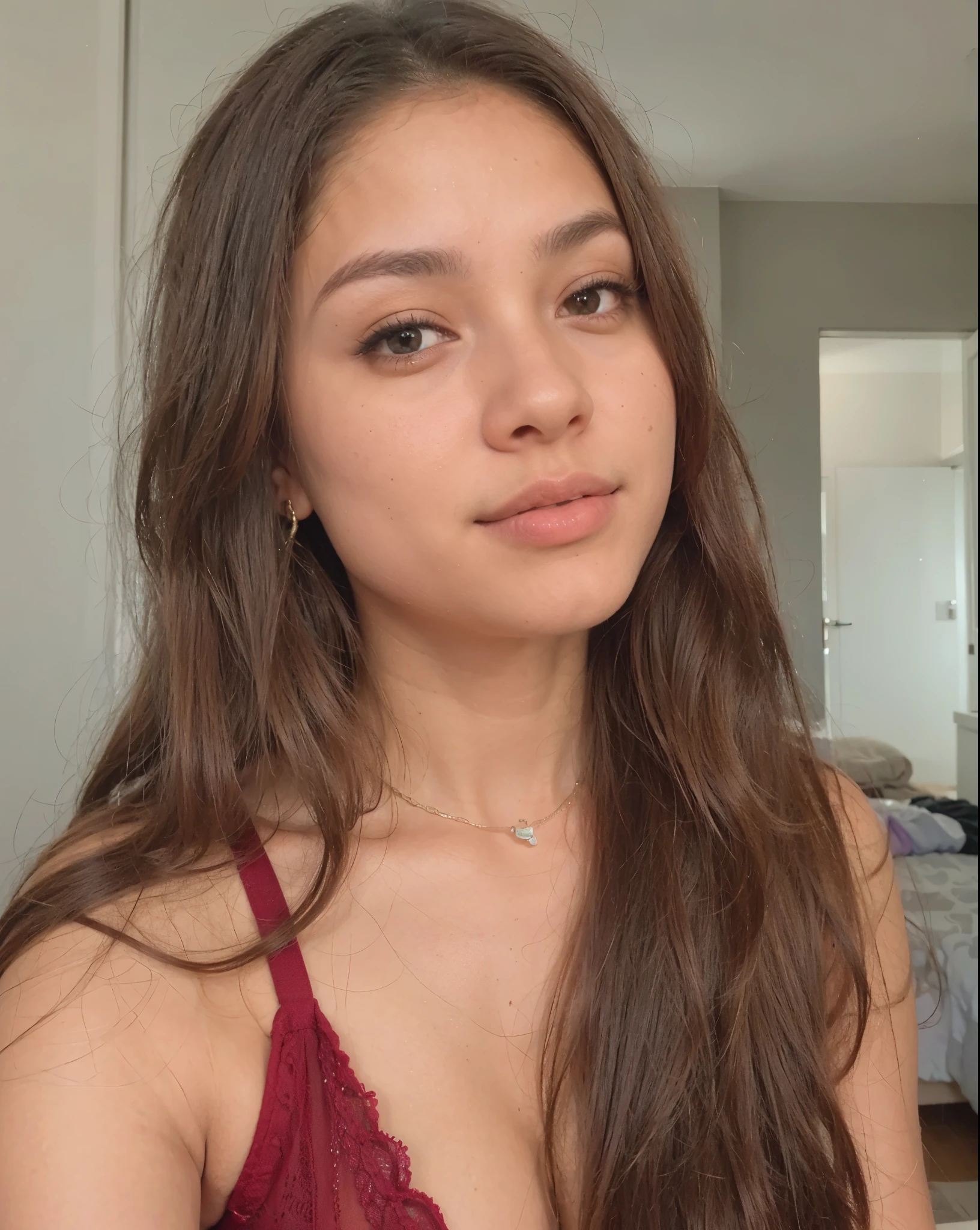 Garota adolescente bonita e brasileira latina