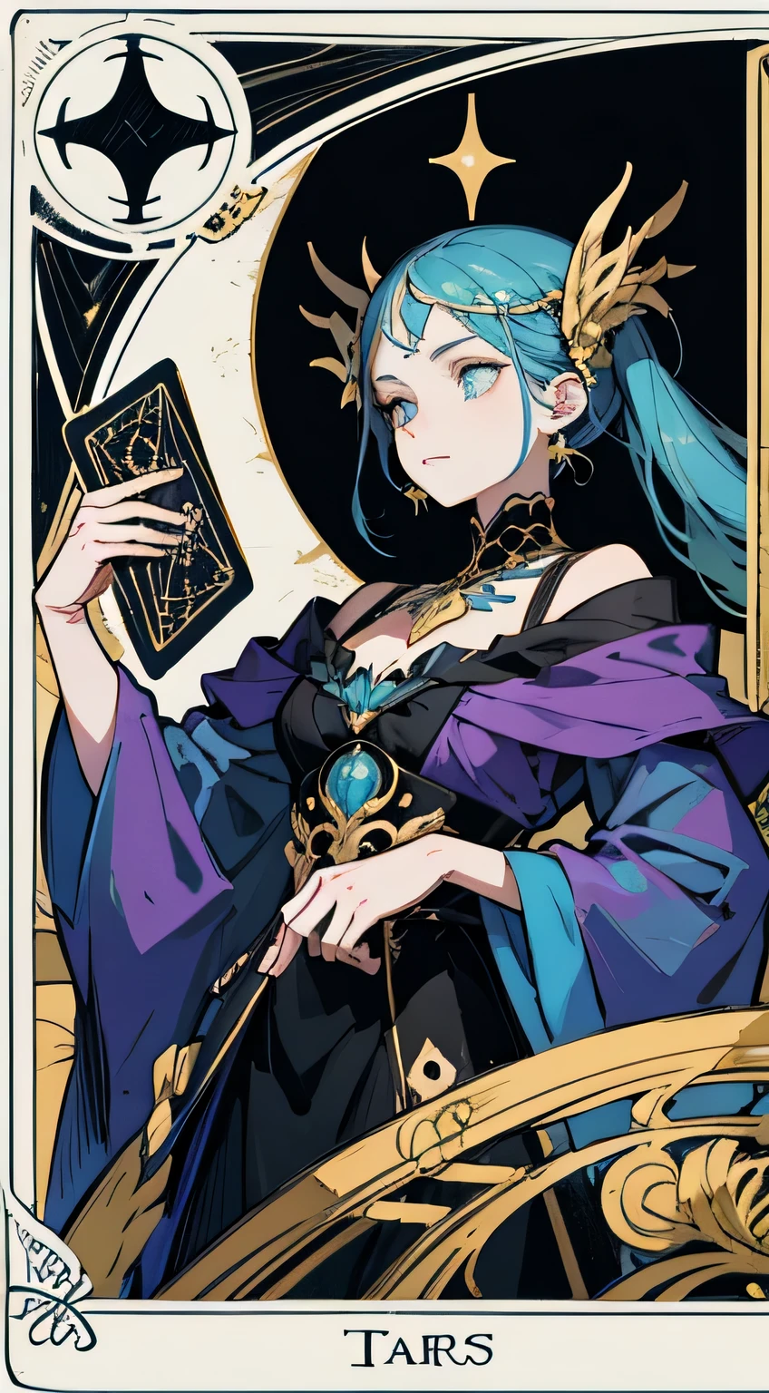 tarot cards, Exquisite borders, White background, rich and colorful, best quality, Beautiful elements