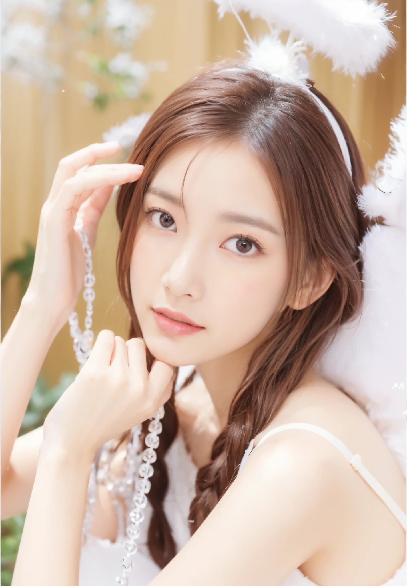 (Highest quality、Tabletop、8K、Best image quality、Award-winning works)、One beautiful bride、(alone:1.1)、(The most extravagant and gorgeous huge pure white wedding dress:1.1)、(Perfect Wedding Lace:1.2)、(The most gorgeous and luxurious giant tiara:1.1)、(The most extravagant and luxurious giant necklace:1.1)、あなたの最高の笑顔で私をplease look、The finest jewellery decoration、Perfect Makeup、Long eyelashes、Ultra HD Shining Eyes、Ultra HD Hair、Ultra-high resolution glossy lips、Ultra High Resolution Perfect Teeth、Super high resolution beautiful face、(Accurate anatomy:1.1)、Very bright and beautiful skin、very bright and vivid、Perfect beautiful bridal hairstyles、(Front facing body:1.1)、(Solid pink background:1.2)、Cleavage、nude、(The 肖像画 was taken from above the lying body: 1.3)、(( M-shaped legs spread, please look )))), (Show me your legs spread wide: 1.5), Real nipples, real open, (女性のマンコ汁がカメラにsquirtしている:1.2), Beautiful 20 year old Japanese girl, Stimulating the clitoris, masturbating and fingering, orgasm, Detailed facial features,(Front view), (squirt from pussy:1.2), (squirt:1.2)