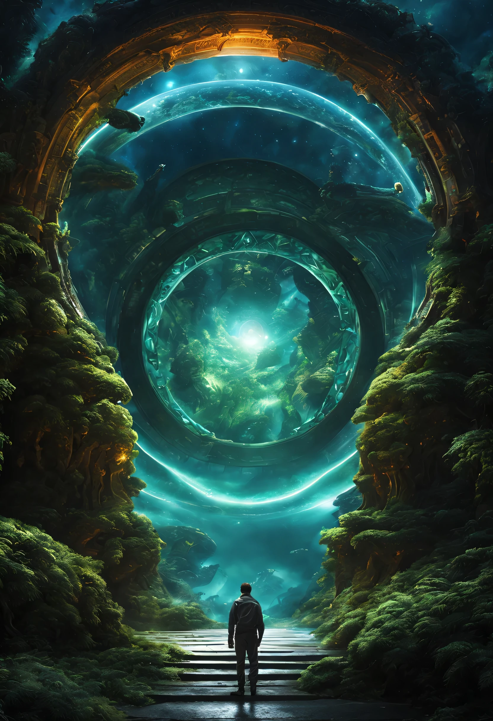 The Gate of Time and Space,Web portals,wormhole,connected, Alien worlds and alien jungles,alien creatures,