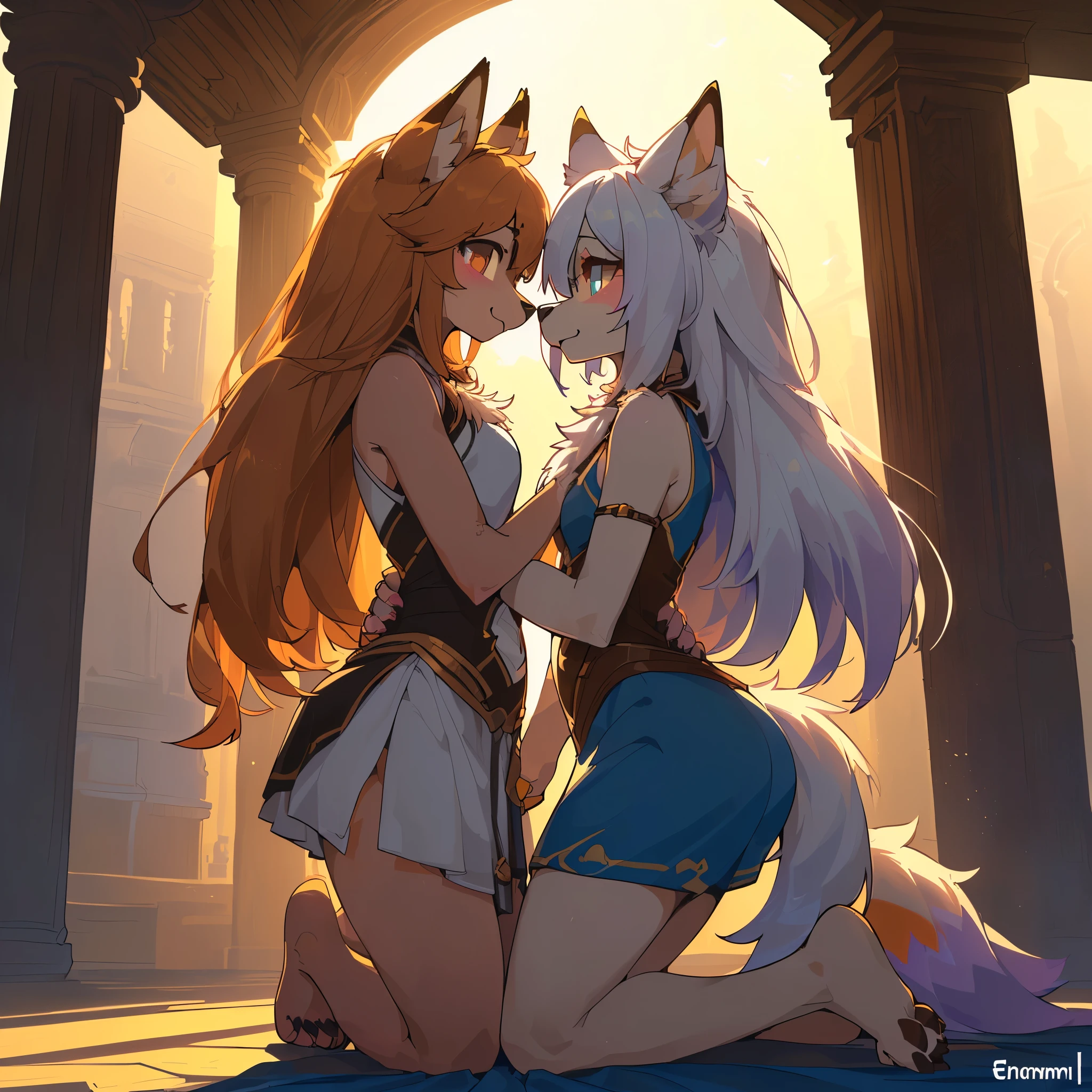 detailed background, furry female, (foxes), anthro, blush, (1 girls), rear view, (gaping, (small , , slim, girls1.3), pawpads, standing, kneeling, feminine, large eyes, feet visible, side view, (symmetrical), detailed fur, masterpiece, best quality, photorealistic, hyperrealistic, ultradetailed, detailed background, photo background, [by dagasi|ancesra:0.5], (by foxovh|by personalami), (by einshelm|by tom_fischbach)], juice:1.4)