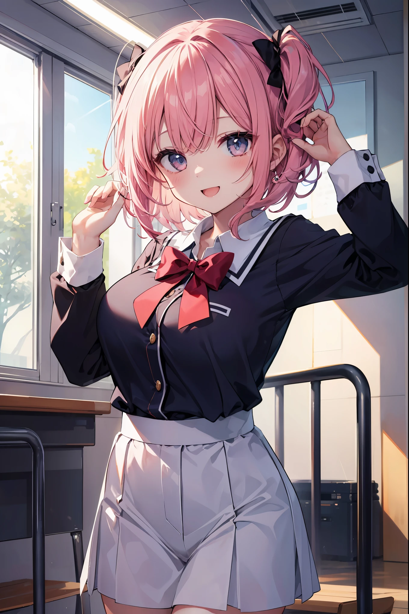 I'm a girl in a high school uniform。shorth hair、Bouncing hair、A big smile、Brilliant sister、馬鹿げている程無茶苦茶かわいい、
