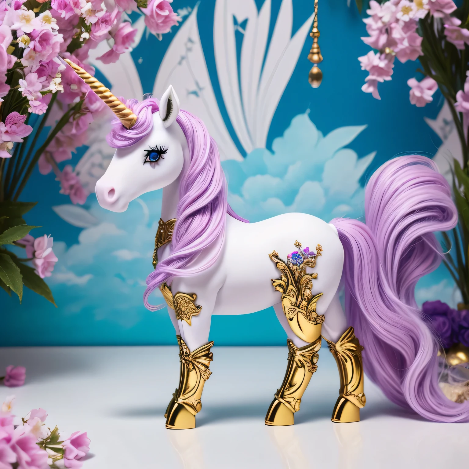 fantasy unicorn, unicorn doll, (masterpiece), (highest quality), (ultra high detail)