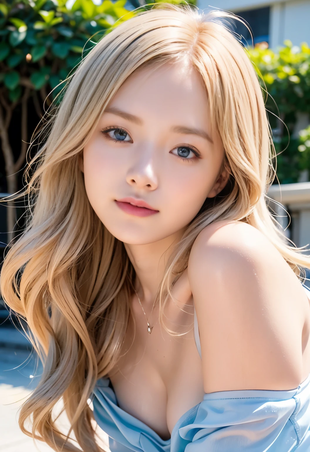 Sexy and very beautiful face, kleiner Busen, white, shinny skin, langer Pony zwischen den Augen, Pferdeschwanz, Beautiful very long silky blonde with smooth and shiny, Beautiful 16 years old, beautiful cute light blue eyes, Beautiful and cute cute cute girl, sehr zierlich schmale tallie