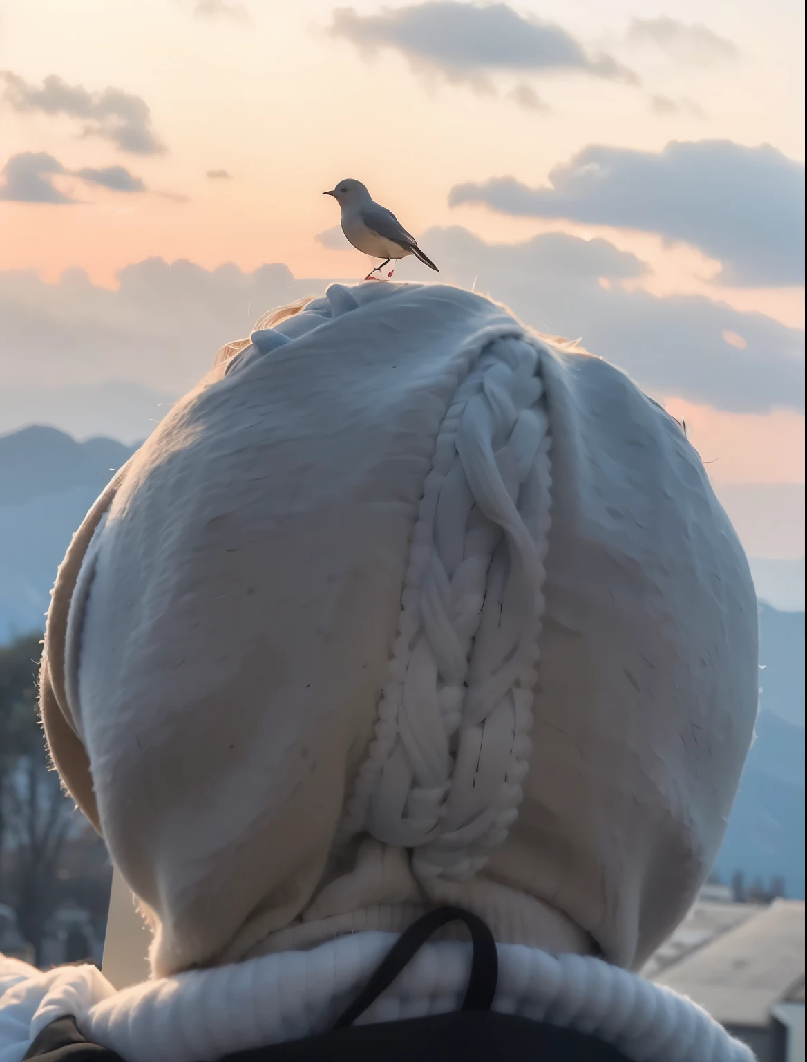 sky clouds bird